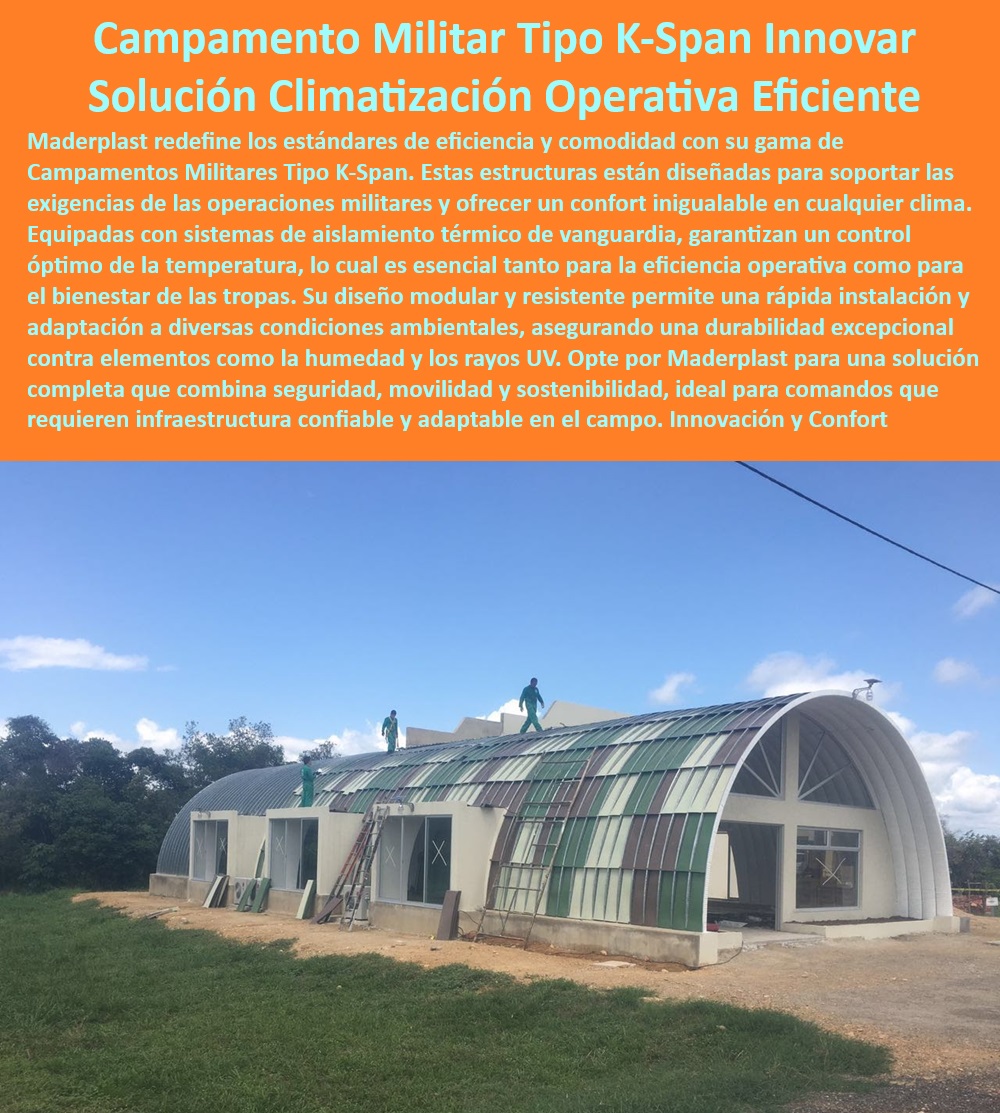 Campamentos Militares Tipo K Span Climatización Aislante Térmico Militar Maderplast 0 Eficiencia energética en climatización Cuál es la mejor solución para controlar la temperatura en campamentos operaciones Eficiencia climática Soluciones de hospedaje para misiones de campo - Campamentos militares con aislamiento térmico eficiente - Soluciones de vivienda modular para militares - Soluciones climáticas para operaciones militares - Campamentos operativos con infraestructura adaptable - Campamentos operativos con control de temperatura - Campamentos modulares autónomos para fuerzas armadas - Instalación rápida campamentos K-Span - Refugios equipados para el bienestar de tropas - Refugios operativos móviles para fuerzas especiales - Campamentos K-Span personalizados para operaciones especiales - Soluciones habitacionales para tropas en terreno - Campamentos prefabricados para rápida implementación - Alojamientos climatizados para misiones militares - Campamentos móviles para comandos de campaña - Refugios militares adaptativos para cualquier clima - ¿Qué soluciones ofrece Maderplast para campamentos militares eficientes? - Infraestructuras militares con eficiencia energética - Instalaciones temporales robustas para operaciones militares - ¿Dónde encontrar campamentos modulares rápidos de instalar para emergencias? - ¿Maderplast tiene soluciones para campamentos móviles en zonas de desastre? - Campamentos militares resistentes a condiciones extremas - ¿Cómo Maderplast asegura la climatización en campamentos operativos? - Campamentos militares con sistemas de montaje rápido - Campamentos de obra para zonas de conflicto - Alojamientos temporales para emergencias militares - Alojamientos móviles para respuesta rápida a desastres - Campamentos para personal con sistemas de climatización - Campamentos de comando móviles y seguros - ¿Cuáles son las opciones de campamentos con aislamiento térmico para militares? Campamentos Militares Tipo K-Span Climatización Aislante Térmico Militar Maderplast 0 Eficiencia energética en climatización - ¿Cuál es la mejor solución para controlar la temperatura en campamentos operaciones - Eficiencia climática