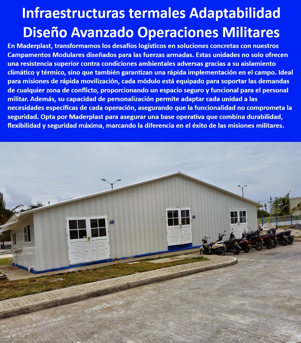 Campamentos Modulares para Emergencias y Fuerzas Armadas Maderplast 0 Campamentos fuerzas armadas personalización extrema Campamentos fuerzas especiales alta demanda Unidades habitacionales seguras de militares Módulos operativos con sistemas de seguridad integrados - Campamentos móviles con opciones de personalización extrema - Unidades tácticas prefabricadas para respuestas rápidas - Módulos de comando móviles con alta capacidad de personalización - Alojamientos temporales personalizables para operaciones de campo - Infraestructuras de campo flexibles y duraderas para el ejército - Instalaciones modulares diseñadas para la adaptabilidad operativa - ¿Qué opciones de campamentos militares personalizables están disponibles? - ¿Cuál es la mejor solución de alojamiento móvil para operaciones militares? - Campamentos móviles de rápido despliegue para ejército - ¿Dónde encontrar campamentos modulares adaptados para fuerzas armadas? - Equipamiento modular para logística militar avanzada - Infraestructura adaptable para misiones militares internacionales - Sistemas habitacionales móviles para operaciones militares - Alojamientos estratégicos modulares para entornos hostiles - Unidades habitacionales para despliegues militares rápidos - Campamentos tácticos móviles alta resistencia climática - Campamentos operacionales seguros y eficientes para militares - ¿Cómo adquirir infraestructuras modulares con resistencia climática para el ejército? - Bases operativas móviles para fuerzas de intervención rápida - Campamentos termorregulados para operaciones en climas extremos - Módulos operativos termoaislados para fuerzas armadas - Campamentos de operaciones con tecnología de aislamiento térmico - Soluciones habitacionales modulares para emergencias militares - Alojamientos militares modulares con implementación eficiente - Unidades de vivienda militar con aislamiento térmico avanzado - ¿Quién ofrece alojamientos temporales seguros para misiones militares? - Campamentos de rápida implementación para fuerzas de defensa - Soluciones de alojamiento robustas para fuerzas especiales - Soluciones rápidas de vivienda para zonas de conflicto Módulos Campamentos Modulares para Emergencias y Fuerzas Armadas Maderplast 0 Campamentos fuerzas armadas personalización extrema - Campamentos fuerzas especiales alta demanda - Unidades habitacionales seguras de militares - Módulos