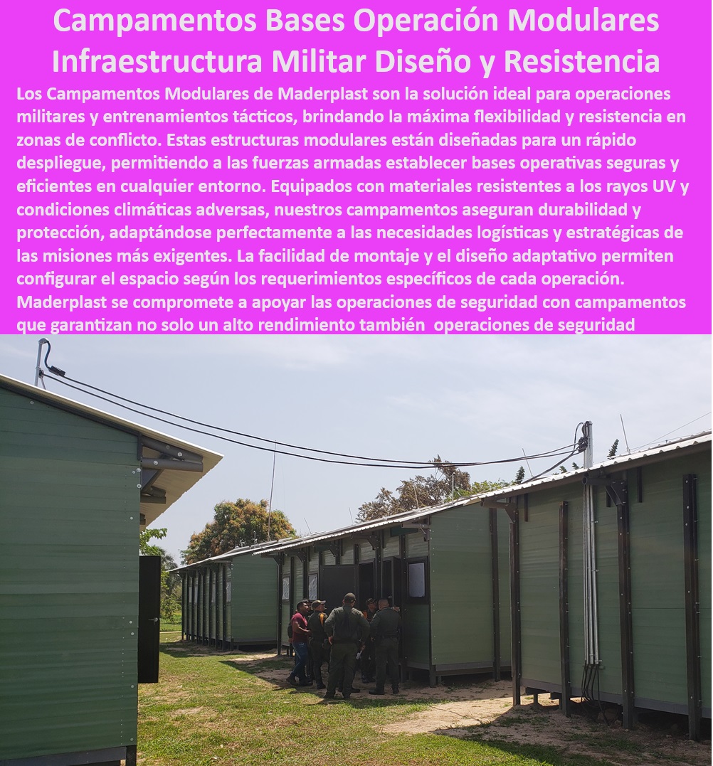 Campamentos Móviles Militares Campamentos Modulares Policía Maderplast 02 Infraestructura móvil resistente operaciones remotas Campamentos operativos móviles alta resistencia Módulos habitacionales fácil transporte. Campamentos para respuesta rápida ante desastres - Campamentos de campo resistentes y configurables - Campamentos militares con diseño modular - Alojamientos tácticos UV resistentes para tropas - Unidades de vivienda militar personalizables y móviles - Infraestructura móvil para operaciones tácticas - Bases operativas móviles para fuerzas armadas - Infraestructura de campamento con montaje adaptable - Campamentos modulares adaptables para emergencias - ¿Cómo puedo obtener un campamento móvil adaptable para uso militar? - Campamentos de rápida instalación y alta flexibilidad - Soluciones temporales de campamento para operaciones de seguridad - ¿Dónde puedo encontrar campamentos tácticos de rápida instalación? - Soluciones habitacionales temporales para fuerzas de seguridad - Soluciones de campamento rápido para crisis - Módulos habitacionales para despliegues rápidos - Busco campamentos militares que se pueden configurar según necesidades operativas, ¿tienes algo así? - Campamentos de operaciones con protección climática - Sistemas de campamento personalizables para operaciones - Alojamientos modulares móviles para seguridad operativa - Bases móviles operativas para ambientes extremos - Instalaciones tácticas móviles para entrenamientos - Soluciones de alojamiento duraderas para militares - Módulos operativos resistentes para logística de campaña - Campamentos operacionales de fácil transporte y montaje - Necesito soluciones de alojamiento temporal para una operación de seguridad, ¿qué recomiendas? - ¿Qué opciones de campamentos modulares resistentes están disponibles? - Campamentos militares autónomos para áreas remotas - Campamentos militares modulares de alta resistencia - Sistemas de alojamiento estratégico para personal militar Campamento Campamentos Móviles Militares Campamentos Modulares Policía Maderplast - 02 Infraestructura móvil resistente operaciones remotas - Campamentos operativos móviles alta resistencia - Módulos habitacionales fácil transporte. Campamento