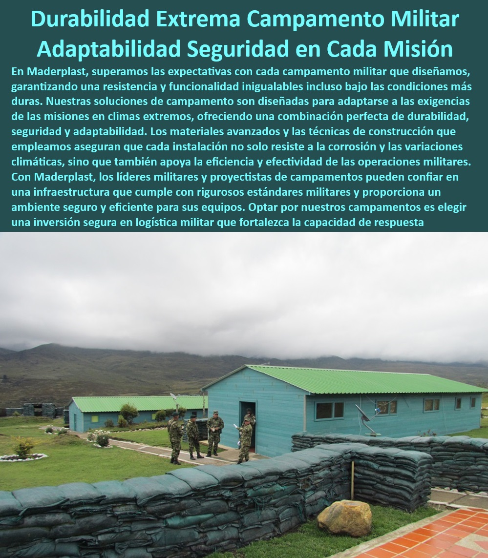 Campamentos Resistentes para Operaciones Militares Extremas Maderplast 0 Campamentos militares inmunes a la corrosión Soluciones vivienda climas extremos Campamentos de alta durabilidad de entrenamientos militares Campamentos FM ¿Cómo encontrar campamentos militares para climas extremos? - Campamentos para entrenamiento militar en terrenos difíciles - ¿Qué campamentos ofrecen la mejor durabilidad para entrenamientos? - ¿Cuáles son las mejores soluciones de vivienda militar para zonas de desastre? - Soluciones duraderas de vivienda para fuerzas armadas - Soluciones de campamento para zonas sin infraestructura - Soluciones eficaces de vivienda para personal militar - ¿Cómo asegurar la eficacia de campamentos móviles en operaciones tácticas? - Sistemas de alojamiento militar inmunes a la corrosión - Infraestructura modular militar en zonas extremas - Campamentos de alta durabilidad para entrenamientos - Campamentos de rápido montaje y desmontaje - Campamentos militares resistentes a la corrosión - Infraestructuras campaña resistentes UV y humedad - Campamentos para condiciones climáticas severas - Campamentos militares con facilidades completas - Instalaciones tácticas móviles para fuerzas armadas - Infraestructura de campaña adaptable a múltiples entornos - Instalaciones de campaña con alta seguridad - Campamentos autónomos para operaciones tácticas - Campamentos de operaciones con tecnología avanzada - Campamentos de emergencia para desastres naturales - Campamentos militares adaptativos para diversas misiones - ¿Dónde puedo comprar campamentos resistentes a la corrosión para el ejército? - Campamentos para operaciones militares de larga duración - Campamentos móviles de rápida implementación militar - Alojamientos militares personalizables y flexibles - Campamentos militares con sistemas de climatización avanzados - Soluciones de campamento para climas extremos - Campamentos tácticos con protección ambiental integrada Campamentos Resistentes para Operaciones Militares Extremas Maderplast 0 Campamentos militares inmunes a la corrosión - Soluciones vivienda climas extremos - Campamentos de alta durabilidad de entrenamientos militares - Campamentos FM