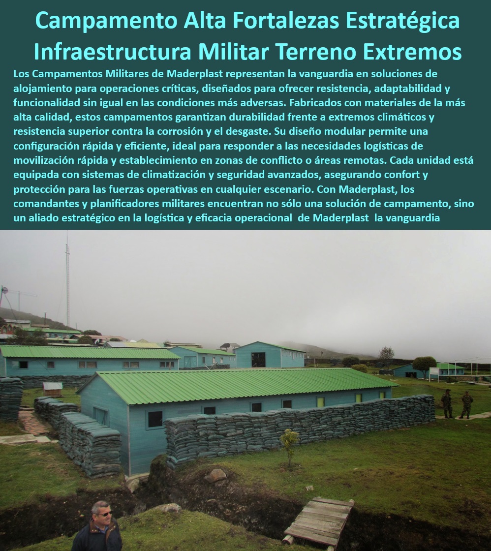 Campamentos Resistentes para Operaciones Militares Extremas Maderplast 0 Campamentos militares modulares climatizados Estructuras de alojamiento militar en alta montaña Soluciones campamento con bajo mantenimiento ¿Cuáles son los mejores campamentos militares para zonas remotas y ecológicas? - Alojamientos militares móviles y modulares - Estructuras militares con capacidades de adaptación ambiental - Campamentos prefabricados con tecnología verde - Soluciones de campamento con mínimo impacto en ecosistemas - ¿Qué soluciones ofrece Maderplast para campamentos en condiciones extremas? - Campamentos militares con paneles solares integrados - Campamentos modulares para fuerzas armadas autónomas - Soluciones habitacionales temporales con bajo impacto ambiental - Campamentos tácticos equipados con tecnologías renovables - Alojamientos duraderos para personal en zonas conflictivas - Campamentos con sistemas de energía sostenible integrados - ¿Cómo son los campamentos modulares para misiones tácticas? - Infraestructura militar resistente y ecológica - Campamentos de rápida implementación para misiones tácticas - Soluciones ecológicas para alojamiento militar en campo - Campamentos para fuerzas especiales en áreas ecológicas - Instalaciones militares adaptables a cualquier entorno - Unidades habitacionales para tropas con autosuficiencia energética - Bases operativas móviles en zonas de conflicto ecológicas - ¿Qué opciones existen para alojamientos militares sostenibles? - Soluciones de vivienda militar personalizables y sostenibles - Campamentos operativos con eficiencia energética - Campamentos de montaje rápido para emergencias militares - Campamentos militares sostenibles para terrenos remotos - Alojamientos para operaciones militares en áreas protegidas - Campamentos para misiones de larga duración en naturaleza - ¿Dónde puedo encontrar campamentos militares con energía solar? - Infraestructura de campamento para operaciones militares sostenibles - Sistemas de alojamiento militar para condiciones extremas Campamentos Campamentos Resistentes para Operaciones Militares Extremas Maderplast 0 Campamentos militares modulares climatizados - Estructuras de alojamiento militar en alta montaña - Soluciones campamento con bajo mantenimiento - Campamentos