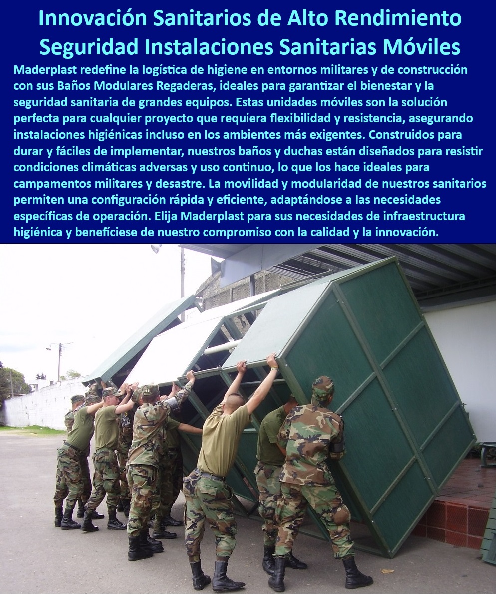 Casetas Baño Infraestructura De Higiene Móvil Baños Portátiles Maderplast Soluciones higiénicas campo militar Módulos de higiene para capacitaciones militares Soluciones sanitarias móviles para intervenciones rápidas limpieza Sanitarios móviles fáciles de reubicar y montar - Baños de campaña adaptables a cualquier terreno - Soluciones sanitarias para alojamientos temporales de tropas - Sanitarios autónomos para capacitaciones y maniobras militares - Soluciones higiénicas móviles para entornos extremos - Infraestructura de higiene móvil para bases militares - ¿Qué soluciones tiene Maderplast para la higiene en construcciones temporales? - ¿Cuál es el mejor sanitario móvil para condiciones climáticas extremas? - Casetas de baño ecológicas y autosuficientes - Necesito sanitarios móviles para una emergencia en campo, ¿qué opciones ofrece Maderplast? - Casetas de baño resistentes para uso intensivo - Módulos higiénicos para operaciones de campo largo plazo - Soluciones de aseo temporales para maniobras extensivas - Soluciones higiénicas personalizables para fuerzas armadas - Módulos sanitarios para operaciones de campo autónomas - Equipos de aseo portátiles con protección UV - Busco baños móviles fáciles de instalar en un campamento militar, ¿qué recomienda? - Sanitarios portátiles para campamentos militares - Baños químicos portátiles para zonas de operaciones - Baños modulares para rápida implementación en emergencias - Baños prefabricados fáciles de instalar en campamentos - Baños móviles de alto rendimiento para construcción - ¿Dónde puedo encontrar baños portátiles resistentes para operaciones militares? - Sanitarios de despliegue rápido para campañas militares - Duchas portátiles duraderas para operaciones militares - Instalaciones sanitarias modulares para desastres naturales - Sanitarios resistentes a climas adversos y salinidad - Sanitarios móviles con garantía de larga duración - Equipos de higiene móvil para intervenciones rápidas - Baños portátiles robustos para ambientes exigentes Casetas Baño Infraestructura De Higiene Móvil Baños Portátiles Maderplast - Soluciones higiénicas campo militar - Módulos de higiene para capacitaciones militares - Soluciones sanitarias móviles para intervenciones rápidas limpieza