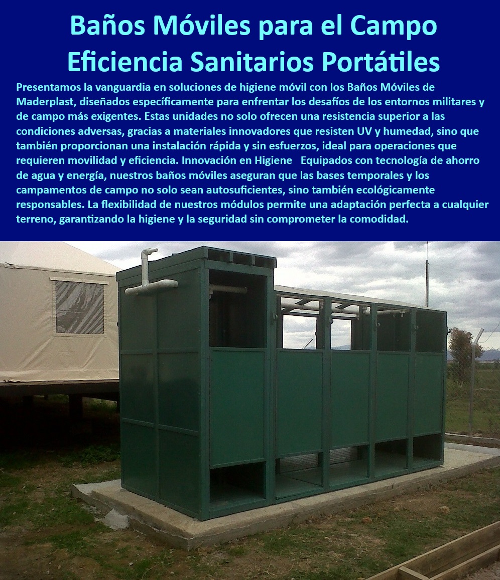 Casetas Baño Infraestructura De Higiene Móvil Baños Portátiles Maderplast Soluciones modulares de higiene para el terreno Soluciones de saneamiento bases militares Baños duchas desplegables rápido Módulos baño móviles seguros Baños modulares fáciles de configurar en terreno - Módulos de baño seguros para entornos hostiles - Baños prefabricados para rápida instalación militar - Baños y duchas portátiles para misiones de campo prolongadas - Baños móviles robustos para terrenos difíciles - Unidades de higiene móviles para fuerzas armadas - Busco sanitarios móviles fáciles de instalar para un campamento de emergencia, ¿qué tiene disponible? - Baños químicos durables para zonas de desastre - Unidades de baño portátiles con protección contra humedad - Duchas móviles ecológicas para campamentos temporales - Sanitarios portátiles para ambientes extremos y uso intensivo - Instalaciones sanitarias móviles UV resistentes - ¿Cuáles son los mejores baños modulares para operaciones de campo? - Equipos de saneamiento para construcciones temporales - Soluciones de higiene móvil para operaciones de campo - ¿Dónde puedo encontrar duchas y baños portátiles ecológicos para uso militar? - Soluciones de sanitización portátil para operaciones tácticas - Sistemas sanitarios móviles de alto rendimiento - Necesito una solución de higiene móvil que resista condiciones extremas, ¿alguna recomendación? - Duchas desplegables rápidas para bases militares - Baños de despliegue rápido para situaciones de emergencia - Equipos de higiene autónomos y sustentables para exteriores - Sanitarios portátiles para alojamiento de emergencia - Baños de campaña con tecnología de ahorro de agua - ¿Qué opciones de baños portátiles ofrece Maderplast para misiones militares? - Baños portátiles autosuficientes para campamentos militares - Soluciones de aseo temporal con fácil mantenimiento - Sanitarios móviles personalizables para necesidades específicas - Módulos higiénicos para respuestas rápidas en crisis - Infraestructura de higiene móvil con adaptabilidad modular Casetas Baño Infraestructura De Higiene Móvil Baños Portátiles Maderplast - Soluciones modulares de higiene para el terreno - Soluciones de saneamiento bases militares - Baños duchas desplegables rápido Módulos baño móviles seguros