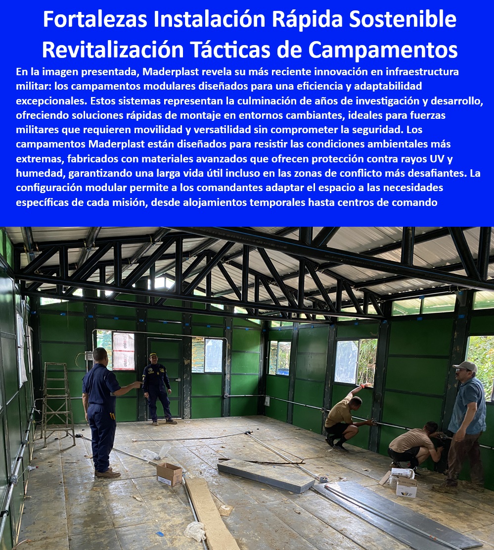 Construcción 0 Campamentos Navales Militares Armado De La Armada Maderplast 0 Guía detallada armado campamentos armada Técnicas montaje campamentos armada Normas cumplimiento ambiental campamentos armada Optimización de Navales Construcción 0 Campamentos diseñados para eficiencia logística - Innovación en campamentos para fuerzas armadas - Instalación eficiente de infraestructura militar - Configuraciones modulares para bases militares - Montaje de campamentos en zonas de conflicto - Diseño y construcción de alojamientos para tropas - Campamentos estratégicos móviles y sostenibles - Busco campamentos militares fáciles de montar y seguros, ¿qué recomendaciones tienes? - Campamentos para operaciones de campo prolongadas - Alojamientos militares con facilidades completas - Adaptación de campamentos para necesidades específicas - Campamentos para respuesta rápida ante emergencias - Campamentos móviles para operaciones tácticas - Campamentos militares con sistemas de adaptación rápida - Muéstrame sistemas de alojamiento rápido para fuerzas armadas. - Campamentos tácticos modulares rápidos - Necesito información sobre campamentos tácticos que se adapten a condiciones extremas. - Estructuras militares con protección ambiental - Soluciones de vivienda militar personalizada - Campamentos militares adaptables a cualquier terreno - Soluciones de alojamiento militar autónomo - ¿Cuáles son las mejores opciones de campamentos militares modulares disponibles? - Alojamientos temporales resistentes UV y humedad - Montaje y desmontaje de campamentos militares - Campamentos con alta resistencia a elementos naturales - Integración de tecnologías avanzadas en campamentos - ¿Qué soluciones ofrece Maderplast para campamentos militares en zonas de conflicto? - Sistemas de campamento para despliegues rápidos - Equipos de armado para campamentos tácticos - Durabilidad de infraestructuras en condiciones extremas Campamentos Navales Militares Armado De La Armada Maderplast 0 Guía detallada armado campamentos armada - Técnicas montaje campamentos armada - Normas cumplimiento ambiental campamentos armada - Optimización de Navales