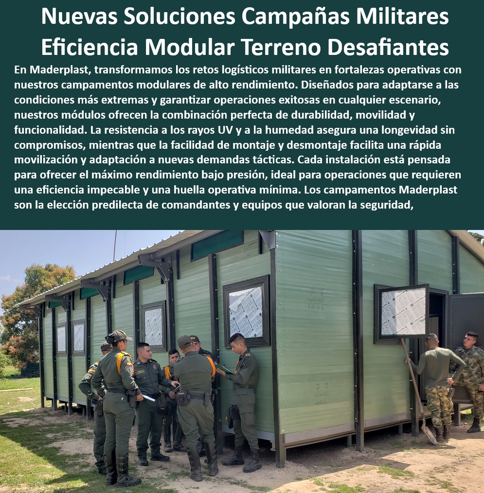 Construcción De Campamento Militar Diseñó Requisito Rápido Duradero Maderplast 0 Campamentos para operaciones remotas Instalaciones temporales para proyectos extensos Campamentos campaña seguros estables Alojamientos modular Campamentos de operaciones remotas con alto rendimiento - Implementación eficiente de campamentos militares - Módulos de alojamiento seguro para personal militar - Tecnología avanzada en campamentos temporales - ¿Dónde puedo obtener campamentos tácticos que se instalen rápidamente? - Soluciones de campamento para condiciones climáticas extremas - Campamentos reconfigurables para diferentes misiones - Infraestructura de despliegue rápido para emergencias militares - Campamentos con alta resistencia a la humedad - Soluciones habitacionales rápidas para zonas de conflicto - Necesito un campamento modular que resiste condiciones adversas, ¿alguna recomendación? - Instalación rápida de infraestructura militar - Estructuras resistentes UV para uso militar - Estructuras modulares de rápida implementación militar - Módulos de campaña para fuerzas armadas - ¿Qué opciones ofrece Maderplast para campamentos militares en climas extremos? - Módulos de alojamiento militar personalizable - ¿Cómo puedo encontrar campamentos militares rápidos de montar para emergencias? - Campamentos duraderos para operaciones extremas - Alojamientos militares con mínima huella operativa - Campamentos modulares para terrenos difíciles - Instalaciones tácticas modulares para operaciones militares - Diseño optimizado de campamentos para rápida movilización - Instalaciones militares temporales para terrenos desafiantes - Campamentos militares diseñados para eficiencia logística - Soluciones rápidas de campamento en situaciones de crisis - ¿Cuáles son las mejores soluciones de Maderplast para alojamiento temporal militar en zonas de conflicto? - Sistemas de alojamiento móvil para militares - Campamentos prefabricados de alta durabilidad - Soluciones de campamento militar adaptable Construcción De Campamento Militar Diseñó Requisito Rápido Duradero Maderplast 0 Campamentos para operaciones remotas - Instalaciones temporales para proyectos extensos - Campamentos campaña seguros estables - Alojamientos modular