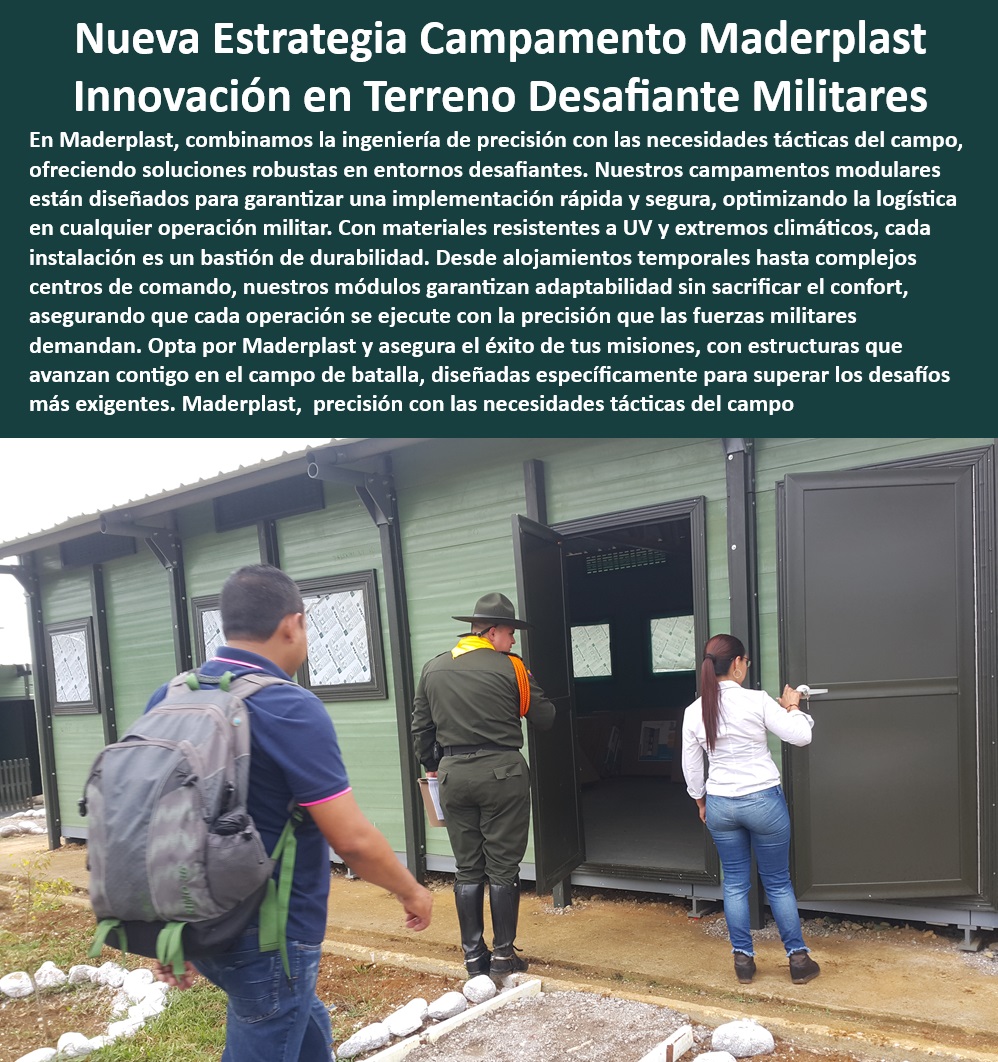 Construcción Requisito Diseño Rápido Duradero De Campamento Militar Maderplast 0 Campamentos de alta resistencia para fuerzas armadas Estructuras modulares para alojamiento de tropas Diseño Campamentos de fácil transporte montaje Campamentos de montaje rápido para operativos - Diseño de campamentos para eficiencia militar - Campamentos resistentes a condiciones extremas - Estructuras modulares para operaciones tácticas - Instalación rápida de campamentos militares - Campamentos diseñados para eficiencia logística - Implementación de campamentos en terrenos difíciles - Módulos habitacionales para fuerzas armadas - Necesito soluciones de campamento que resisten climas extremos, ¿qué ofrece Maderplast? - Campamentos móviles para situaciones de emergencia - ¿Cómo puedo configurar rápidamente un campamento militar en un terreno desafiante? - Estructuras modulares inoxidables para uso militar - ¿Dónde puedo encontrar campamentos rápidos de montar para situaciones de crisis? - Campamentos modulares para despliegues rápidos - Campamentos adaptativos para diferentes climas - Campamentos con protección UV y climática - ¿Maderplast proporciona campamentos que se adaptan a varios tipos de terreno? - Campamentos modulares de alta durabilidad - Sistemas de alojamiento militar personalizable - Soluciones de campamentos para misiones críticas - Resistencia y durabilidad en campamentos modulares - Campamentos modulares optimizados para operaciones tácticas - Campamentos militares adaptables y seguros - ¿Cuáles son los campamentos modulares más duraderos para operaciones militares? - Soluciones de campamentos para terrenos desafiantes - Soluciones rápidas para alojamiento militar - Soluciones de vivienda temporal para militares - Instalaciones de campamentos con tecnología avanzada - Sistemas de campamentos rápidos y reconfigurables - Alojamientos temporales robustos para militares Construcción Requisito Diseño Rápido Duradero De Campamento Militar Maderplast 0 Campamentos de alta resistencia para fuerzas armadas - Estructuras modulares para alojamiento de tropas -  Diseño Campamentos de fácil transporte montaje