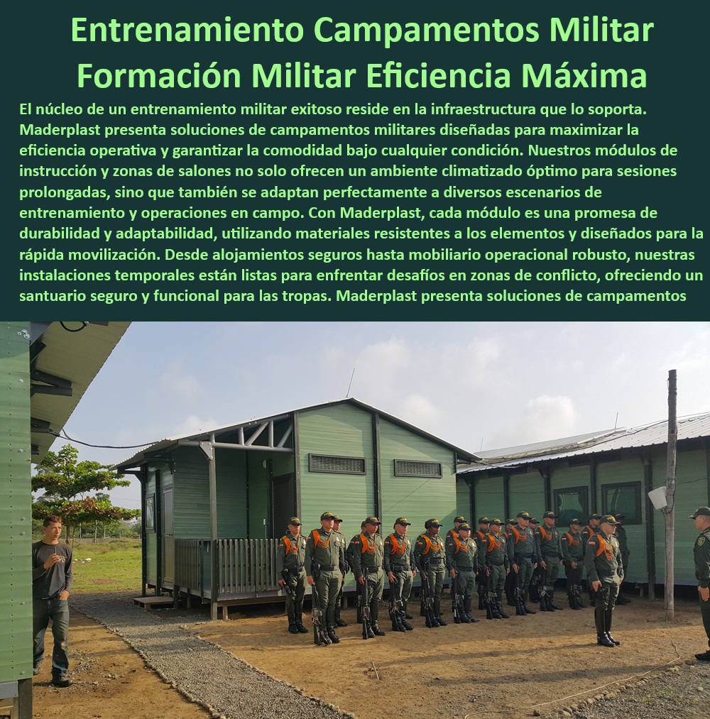 Módulos Militares De Instrucción Campos Zonas salones Militares Maderplast 0 Alojamientos seguros Mobiliario operacional Infraestructura adaptable Implementos militares para acantonamientos salon Fortificaciones temporales Campamentos de emergencia para militares - Configuración rápida de base operacional - Campamentos militares personalizados y flexibles - Soluciones de alojamiento seguro militar - Soluciones de campamentos para entrenamiento intensivo - Soluciones de vivienda móvil para tropas - Módulos de instrucción para fuerzas armadas - Sistemas de alojamiento temporal militar - ¿Cómo puedo montar rápidamente un campamento militar en zona de conflicto? - Módulos prefabricados para operaciones militares - Equipamiento de campamento militar durable - Infraestructura militar para zonas de conflicto - Campamentos tácticos de alta resistencia - Módulos de formación militar adaptable - Campamentos de rápida instalación y desmontaje - ¿Dónde encontrar campamentos modulares para entrenamiento de tropas? - ¿Qué soluciones ofrece Maderplast para alojamiento militar temporal? - ¿Cómo asegurar la eficiencia y seguridad en campamentos militares temporales? - Infraestructura móvil para entrenamiento militar - Campamentos de capacitación militar eficiente - Infraestructura adaptable para bases temporales - Alojamientos militares para condiciones adversas - Implementación rápida de campamentos militares - ¿Quién provee infraestructura adaptable para operaciones militares? - Mobiliario operacional para campamentos de campo - Instalaciones militares modulares y seguras - Equipos y materiales para campamentos de combate - Campamentos modulares para despliegue rápido - Alojamientos militares con mobiliario operacional - Gestión y montaje de campamentos de emergencia Módulos Militares De Instrucción Campos  Zonas salones Militares Maderplast 0 Alojamientos seguros - Mobiliario operacional - Infraestructura adaptable - Implementos militares para acantonamientos - salon Fortificaciones temporales