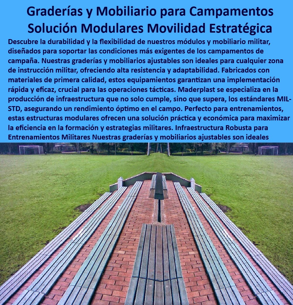 Módulos Militares De Instrucción Mobiliario Muebles Zonas Militares Maderplast 0 Graderías robustas para instrucción militar Equipamiento para bases militares Graderías Estructuras modulares entrenamiento militar ¿Cómo puedo obtener equipamiento resistente para bases militares? - Infraestructura móvil para estrategias militares - Infraestructura adaptable para campamentos - Mobiliario de campaña para fuerzas armadas - Equipos de soporte para entrenamientos militares - ¿Cuáles son las mejores opciones de mobiliario ajustable para operaciones militares? - ¿Qué tipo de mobiliario modular recomiendan para campamentos militares? - Mobiliario eficiente para campamentos militares - Graderías robustas para zonas de instrucción - Equipamiento de campamento para eficiencia operativa - Soluciones modulares para bases militares - Mobiliario militar resistente a condiciones extremas - Sistemas de asientos ajustables para militares - Mobiliario militar de alta durabilidad - Graderías móviles para campos de entrenamiento - ¿Dónde puedo encontrar graderías robustas para entrenamientos militares? - Graderías resistentes para entrenamiento militar - Graderías y mobiliario para actividades militares - Implementos tácticos modulares para militares - Equipamiento estratégico para operaciones tácticas - Mobiliario de campamento de fácil instalación - Mobiliario ajustable para campamentos militares - Graderías para eventos militares al aire libre - Soluciones de mobiliario para despliegues rápidos - Equipamiento militar para alojamiento temporal - ¿Qué soluciones ofrece Maderplast para mobiliario militar eficiente? - Sistemas de alojamiento rápidos y eficaces - Configuraciones de graderías para bases operativas - Mobiliario personalizable para necesidades militares - Componentes modulares para entrenamiento táctico Graderías 0 Módulos Militares De Instrucción Mobiliario Muebles Zonas Militares Maderplast 0 Graderías robustas para instrucción militar Equipamiento para bases militares - Graderías Estructuras modulares entrenamiento militar Graderías 0