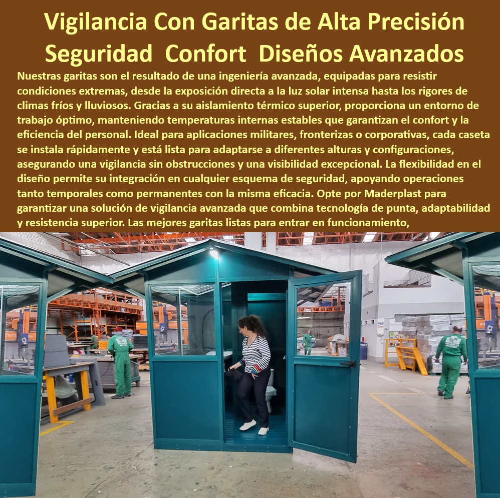 Puestos de vigilancia Cabinas Garitas militares Caseta de Torre Maderplast 0 Puestos de guardia avanzados militares Torres de vigilancia para teatro de operaciones Puestos de vigilancia adaptativos Garitas de control fronterizo Torres de vigilancia para seguridad perimetral - Soluciones de casetas de vigilancia para eficiencia operativa - Garitas para uso militar y corporativo - ¿Cómo puedo mejorar la seguridad perimetral con tecnología de punta? - Sistemas de vigilancia con diseño flexible - ¿Qué opciones de garitas de seguridad son adecuadas para operaciones militares? - Garitas de seguridad con tecnología de adaptabilidad superior - Garitas de control para entornos hostiles - Soluciones de vigilancia para operaciones temporales y permanentes - ¿Cuál es la mejor solución de garitas de vigilancia para climas extremos? - Garitas de alta seguridad para operaciones extensivas - Sistemas de vigilancia integrados con tecnología avanzada - Torres de vigilancia con diseño innovador - Garitas resistentes a exposiciones solares prolongadas - Torres de vigilancia de fácil instalación y mantenimiento - Garitas de vigilancia alta precisión modulares - Caseta de vigilancia adaptable a varios entornos - Garitas de seguridad personalizadas para bases operativas - Instalaciones de vigilancia para condiciones extremas - Soluciones de supervisión para fronteras seguras - Casetas de seguridad con visibilidad panorámica - Casetas de vigilancia con aislamiento térmico superior - Garitas modulares de rápida implementación - Soluciones de seguridad avanzada para industrias - Sistemas de vigilancia para infraestructuras críticas - Garitas diseñadas para resistencia climática - ¿Cómo asegurar una supervisión efectiva en entornos industriales con garitas de vigilancia? - Garitas de seguridad para todo clima y ubicación - Garitas de alta resistencia UV y humedad - ¿Dónde encontrar garitas de vigilancia que ofrecen diseño modular? Puestos de vigilancia Cabinas Garitas militares Caseta de Torre Maderplast 0 Puestos de guardia avanzados militares - Torres de vigilancia para teatro de operaciones - Puestos de vigilancia adaptativos Garitas de control fronterizo