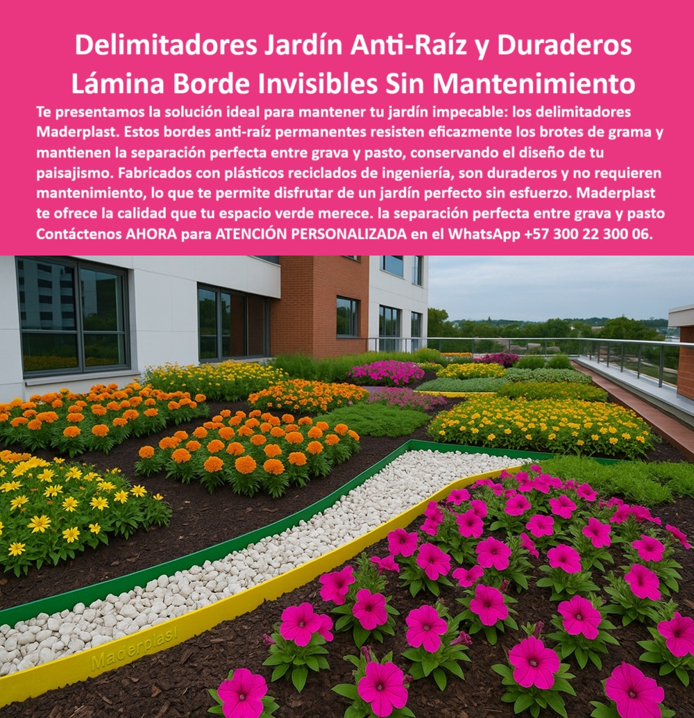Delimitadores de Jardín Anti raíz Bordes Invisibles Duraderos Separador Maderplast 0 Bordes anti raíz permanentes resistentes brotes de grama Bordes jardín sin mantenimiento Separación grava y pasto mantiene diseño 0  Delimitadores de Jardín Anti raíz Bordes Invisibles Duraderos Separador Maderplast 0 Bordes anti raíz permanentes resistentes brotes de grama, - Bordes jardín sin mantenimiento, - Separación grava y pasto mantiene diseño,