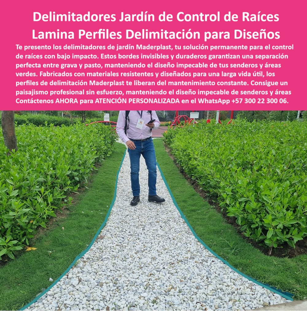 Delimitadores de Jardín Anti raíz Bordes Invisibles Duraderos Separador Maderplast 0 Control de raíces plantas solución permanente bajo impacto Separación grava y pasto mantiene diseño impecable Perfiles delimitación 0  Delimitadores de Jardín Anti raíz Bordes Invisibles Duraderos Separador Maderplast 0 Control de raíces plantas solución permanente, bajo impacto, - Separación grava y pasto mantiene diseño impecable, Perfiles delimitación
