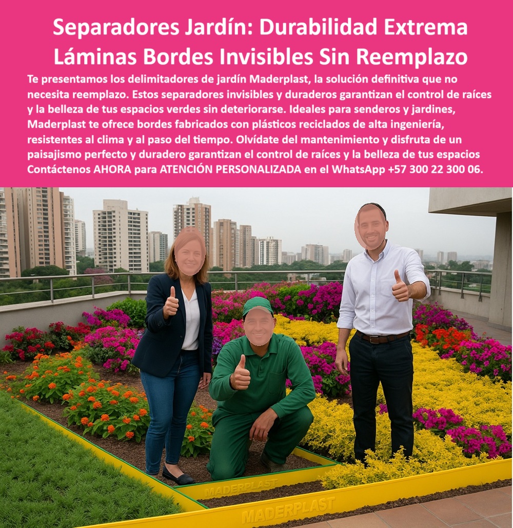 Delimitadores de Jardín Anti raíz Bordes Invisibles Duraderos Separador Maderplast 0 Separadores de jardín duraderos que no necesitan reemplazo Bordes jardín invisibles que no se deterioran Delimitadores para senderos 0  Delimitadores de Jardín Anti raíz Bordes Invisibles Duraderos Separador Maderplast 0 Separadores de jardín duraderos que no necesitan reemplazo, - Bordes jardín invisibles que no se deterioran, Delimitadores para senderos