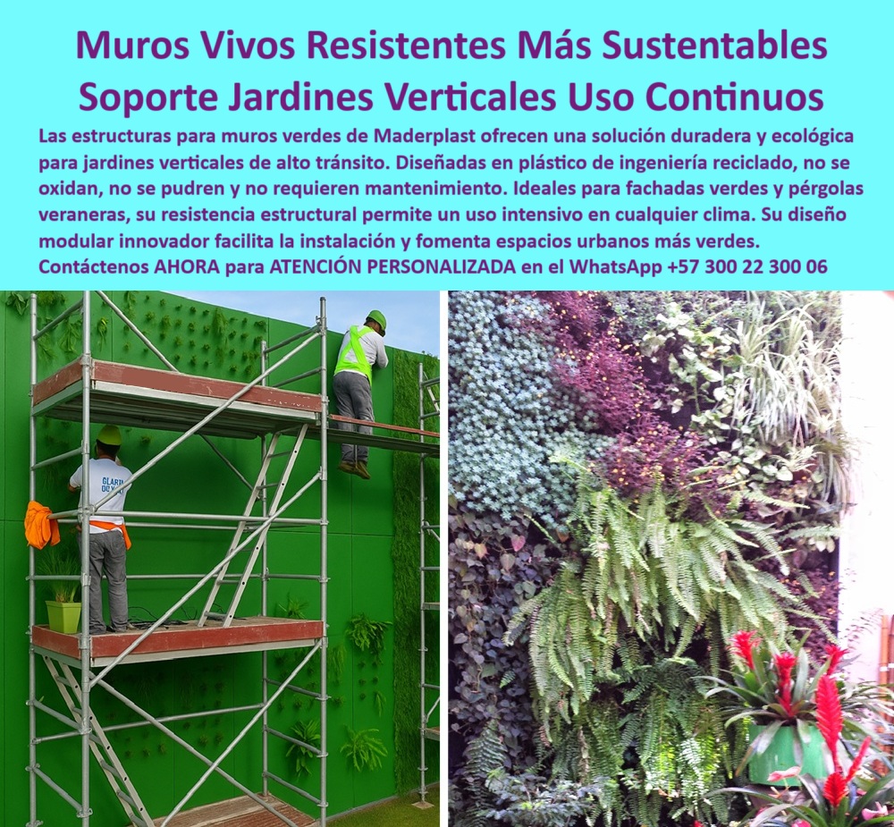 Estructuras Pérgolas Vivas Jardines Verticales Soportes Diseño paisajismo Maderplast 0 Muros verdes estructurales alta durabilidad uso continuo Jardines verticales diseño innovador Pérgolas veraneras baja huella carbono 0.77 0  Estructuras Pérgolas Vivas Jardines Verticales Soportes Diseño paisajismo Maderplast 0 Muros verdes estructurales alta durabilidad uso continuo, - Jardines verticales diseño innovador, Pérgolas veraneras baja huella carbono 0.77