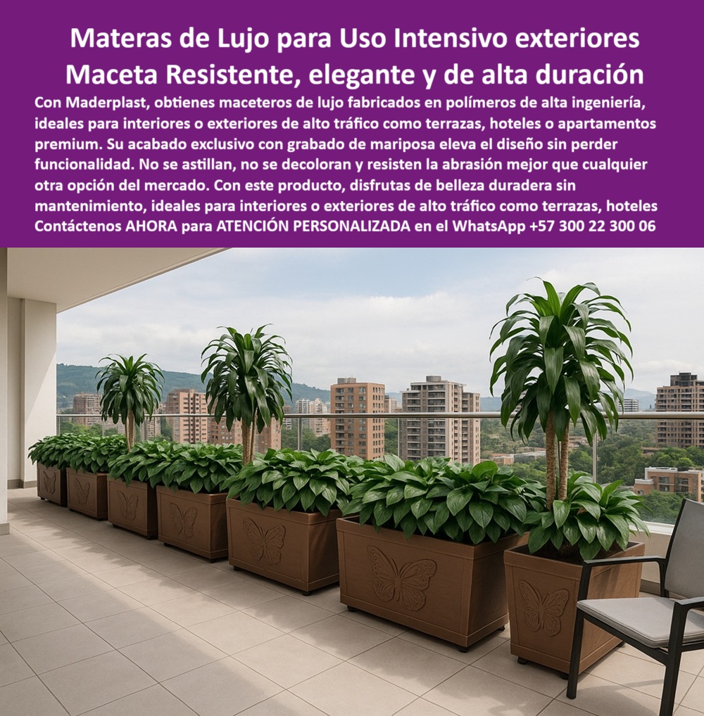 Macetas Gran Diseño Lujo Matera Gran Formato Modelos Jardineras Únicas Maderplast 0 plantas alta durabilidad uso continuo Materas de lujo para interiores Componentes plásticos resistentes a abrasión superior Maceteros PP 0  Macetas Gran Diseño Lujo Matera Gran Formato Modelos Jardineras Únicas Maderplast 0 plantas alta durabilidad uso continuo, - Materas de lujo para interiores, - Componentes plásticos resistentes a abrasión superior, - Maceteros PP