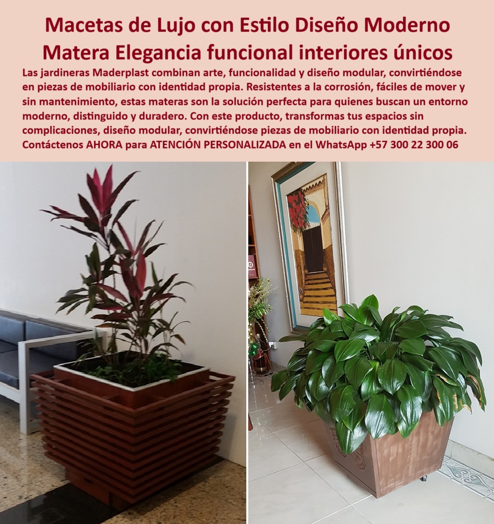 Macetas Grandes diseños Materas Vanguardistas Diseño Exclusivo Obras Arte Maderplast Jardineras modernas dinámicas Bancas modulares fácil instalación y transporte Muebles con jardinera sin corrosión diseño impecable Macetas 0  Macetas Grandes diseños Materas Vanguardistas Diseño Exclusivo Obras Arte Maderplast Jardineras modernas dinámicas, - Bancas modulares fácil instalación y transporte, - Muebles con jardinera sin corrosión diseño impecable Macetas