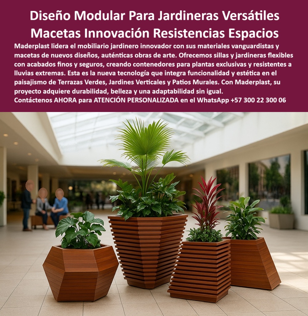 Materas Vanguardistas Diseño Exclusivo Obras Arte Macetas nuevos diseños Maderplast 0 Sillas y jardineras flexibles acabados finos seguros Mobiliario Jardinero Innovador Contenedores para plantas exclusivas resistentes Lluvuas 0  Materas Vanguardistas Diseño Exclusivo Obras Arte Macetas nuevos diseños Maderplast 0 Sillas y jardineras flexibles acabados finos seguros, - Mobiliario-Jardinero-Innovador Contenedores para plantas exclusivas resistentes Lluvias