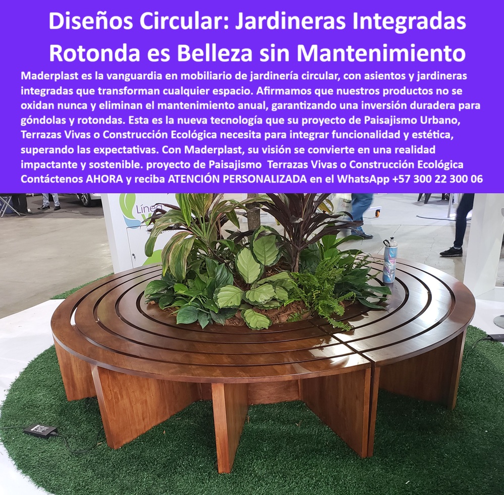 Mobiliario Jardineras Asientos Circulares Integrados góndolas rotondas Maderplast 0 Asientos con jardinera integrada no se oxidan nunca Mobiliario Jardinero Circular Mobiliario jardinero circular sin mantenimiento 0  Mobiliario Jardineras Asientos Circulares Integrados góndolas rotondas Maderplast 0 Asientos con jardinera integrada no se oxidan nunca, - Mobiliario-Jardinero-Circular, - Mobiliario jardinero circular sin mantenimiento 0