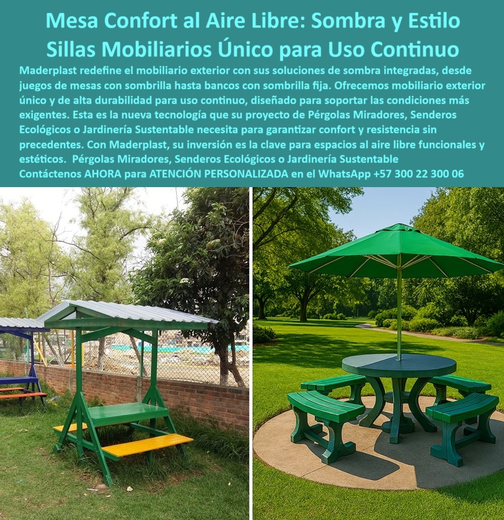 Mobiliario con sombrillas juego mesas Con Parasol mubles Con sombra Maderplast 0 Mobiliario exterior con sombrilla Bancos con sombrilla integrada Mobiliario exterior único Sombrillas fijas de alta durabilidad uso continuos Mobiliario con sombrillas juego mesas Con Parasol mubles Con sombra Maderplast 0 Mobiliario exterior con sombrilla, - Bancos con sombrilla integrada, - Mobiliario exterior único, Sombrillas fijas de alta durabilidad uso continuos