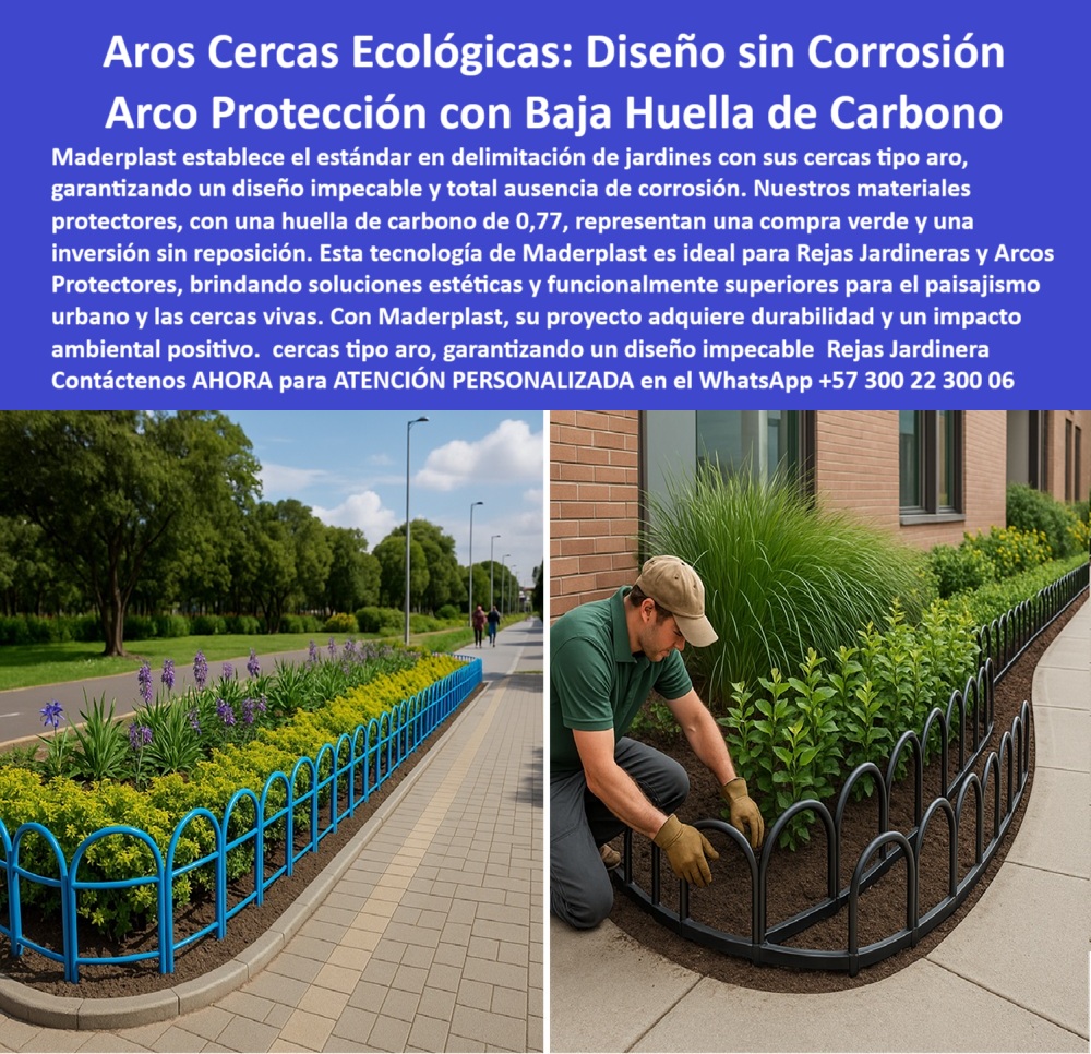 Rejas Jardineras túnel Arcos Protectores Cercas Salta Rana aros barandas Maderplast 0 Cercas tipo aro sin corrosión diseño impecable Materiales protectores huella carbono 0.77 compra Delimitación jardines sin reposición sol 0  Rejas Jardineras túnel Arcos Protectores Cercas Salta Rana aros barandas Maderplast 0 Cercas tipo aro sin corrosión diseño impecable, - Materiales protectores huella carbono 0.77 compra, - Delimitación jardines sin reposición sol