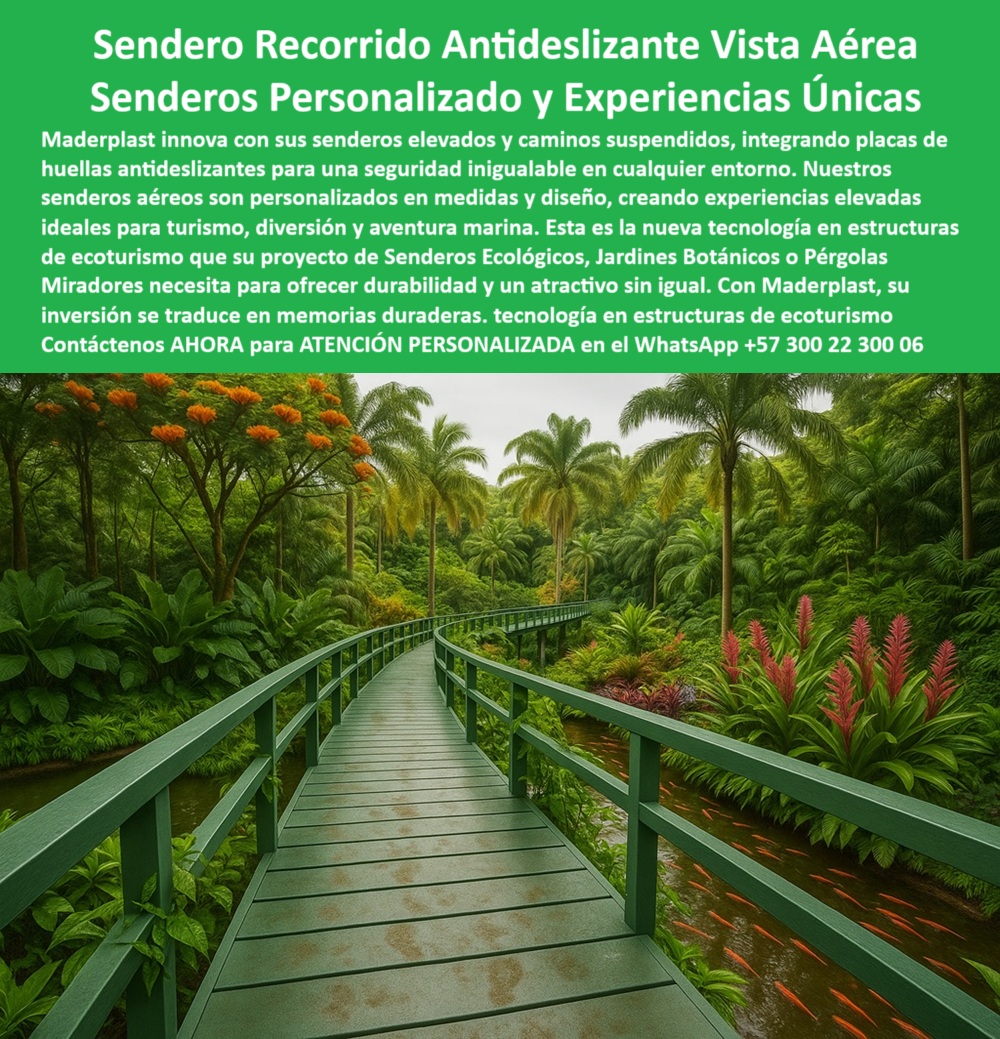 Senderos Elevados Camino suspendido Piso Senderismo Aéreo Estructuras Maderplast 0 Placas de huellas antideslizantes Senderos elevados personalizados medidas diseño Experiencias elevadas para turismo diversión aventura marina 0  Senderos Elevados Camino suspendido Piso Senderismo Aéreo Estructuras Maderplast 0 Placas de huellas antideslizantes, Senderos elevados personalizados medidas diseño, Experiencias elevadas para turismo, diversión, aventura marina