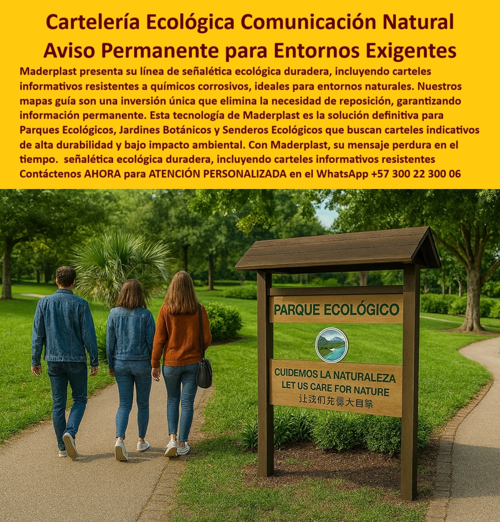 Señalética Ecológica Duradera Carteles Informativos Vallas Guía Avisos Maderplast 0 Cartelería para entornos naturales resistente químicos corrosivos Mapas guía sin reposición inversión única para siempre Carteles indicativos 0  Señalética Ecológica Duradera Carteles Informativos Vallas Guía Avisos Maderplast 0 Cartelería para entornos naturales resistente químicos corrosivos, - Mapas guía sin reposición inversión única para siempre, Carteles indicativos