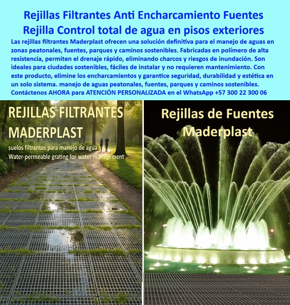 Suelos Filtrantes Drenaje Control Aguas rejillas ecológicas Piso Sostenible Maderplast 0 Construcción sostenible 20 años garantía disponible Suelos filtrantes drenaje rápido control inundaciones sin encharcamientos Rejillas 0  Suelos Filtrantes Drenaje Control Aguas rejillas ecológicas Piso Sostenible Maderplast 0 Construcción sostenible 20 años garantía disponible, - Suelos filtrantes drenaje rápido, control inundaciones, sin encharcamientos, Rejillas