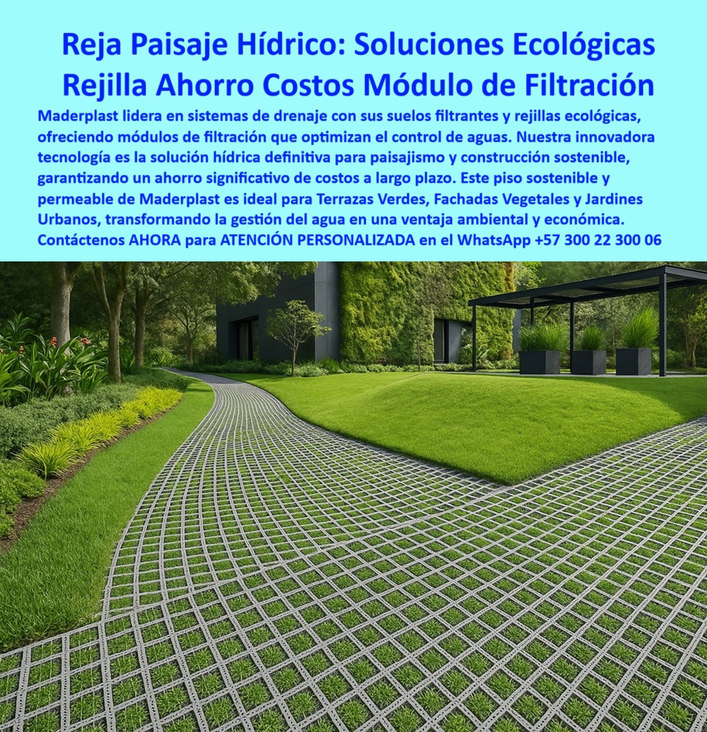 Suelos Filtrantes Drenaje Control Aguas rejillas ecológicas Piso Sostenible Maderplast 0 Módulos de filtración ecológicos Soluciones hídricas para paisajismo construcción sostenible ahorro costos Sistemas de drenaje Suelo 0  Suelos Filtrantes Drenaje Control Aguas rejillas ecológicas Piso Sostenible Maderplast 0 Módulos de filtración ecológicos, - Soluciones hídricas para paisajismo, construcción sostenible, ahorro costos, - Sistemas de drenaje Suelo
