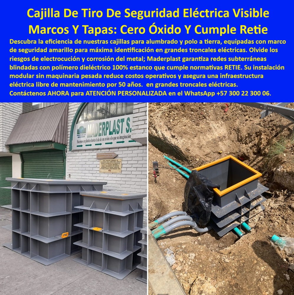 Caja de Instalaciones cajas canalizaciones con tapa Marcos Maderplast 0 Cajilla plástica de luz subterránea alto impacto, Cajas para grandes troncales eléctricas estancas, Registro de inspección puesta a tierra seguro, Cajas empalme subterránea Caja de Instalaciones cajas canalizaciones con tapa Marcos Maderplast 0 Cajilla plástica de luz subterránea alto impacto Cajas para grandes troncales eléctricas estancas Registro de inspección puesta a tierra seguro Cajas empalme subterránea