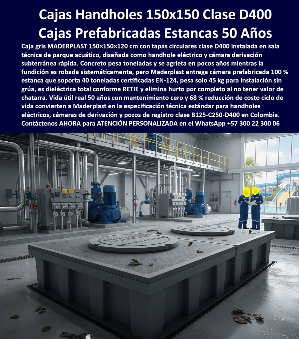 Cajas Box Grandes Cajas Grandes Tamaños Caja Válvulas Maderplast 0 Cajas canalizaciones con tapa UNE-EN 124, Registros de inspección vial carga C250, Solución pozos de visita sin fraguado concreto, Arquetas modulares para redes de fibra óptica, Cajas Box Grandes Cajas Grandes Tamaños Caja Válvulas Maderplast 0 Cajas canalizaciones con tapa UNE EN 124 Registros de inspección vial carga C250 Solución pozos de visita sin fraguado concreto Arquetas modulares para redes de fibra óptica