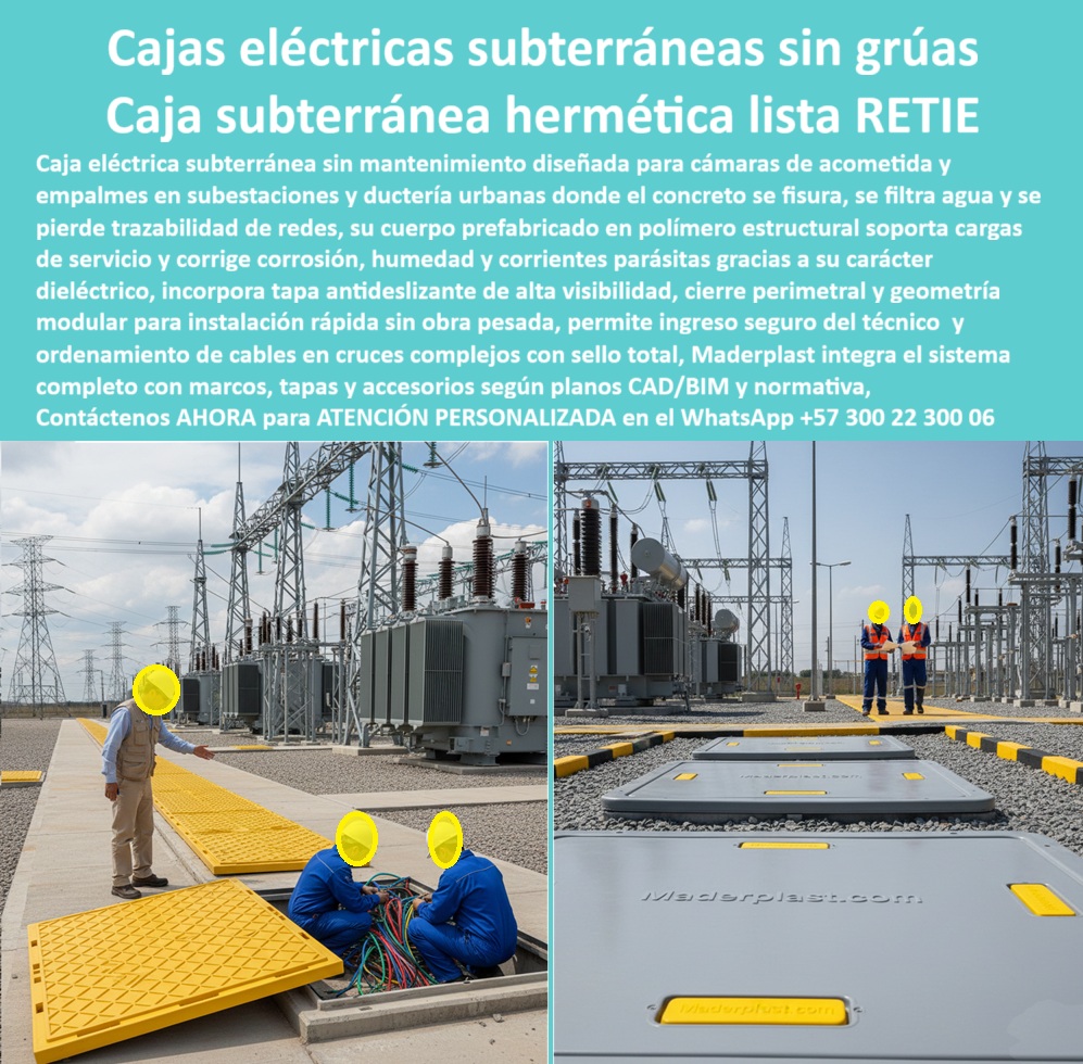 Cajas Redes Subterráneas Caja De Paso Cámara De Acometida Maderplast 0 Cajas eléctricas subterráneas sin mantenimiento urbanismo, Cámara de acometida eléctrica 100x100 cm resistente, Caja de paso subterránea 80x80 cm conjunto residencial, Cajas Cajas Redes Subterráneas Caja De Paso Cámara De Acometida Maderplast 0 Cajas eléctricas subterráneas sin mantenimiento urbanismo Cámara de acometida eléctrica 100x100 cm resistente Caja de paso subterránea 80x80 cm conjunto residencial Cajas
