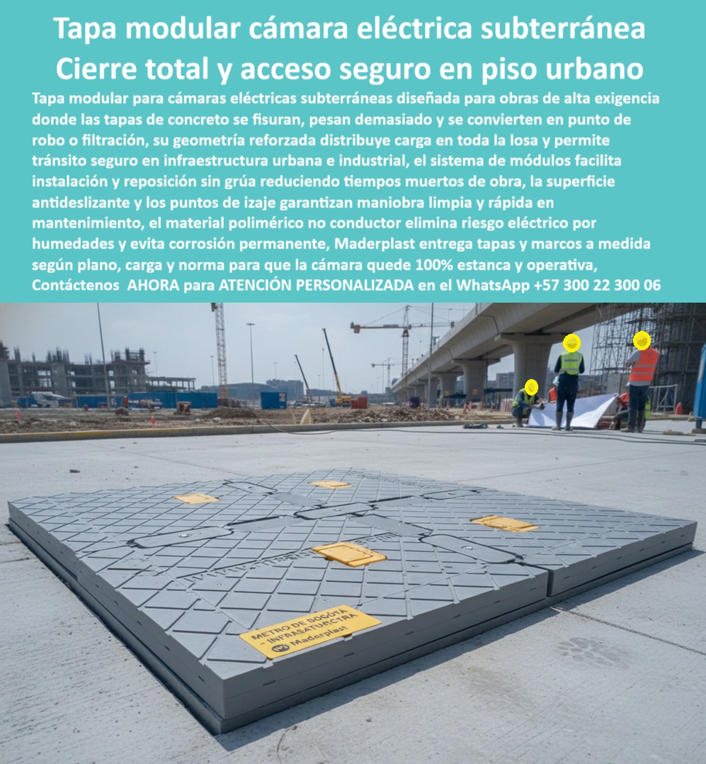 Cajas Redes Subterráneas Caja De Paso Cámara De Acometida Maderplast 0 tapa modular para cámara eléctrica subterránea, tapa plástica antideslizante para registro eléctrico, cubierta dieléctrica para arquetas de cables, tapa liviana para pozo Gas Cajas Redes Subterráneas Caja De Paso Cámara De Acometida Maderplast 0 tapa modular para cámara eléctrica subterránea tapa plástica antideslizante para registro eléctrico cubierta dieléctrica para arquetas de cables tapa liviana para pozo Gas