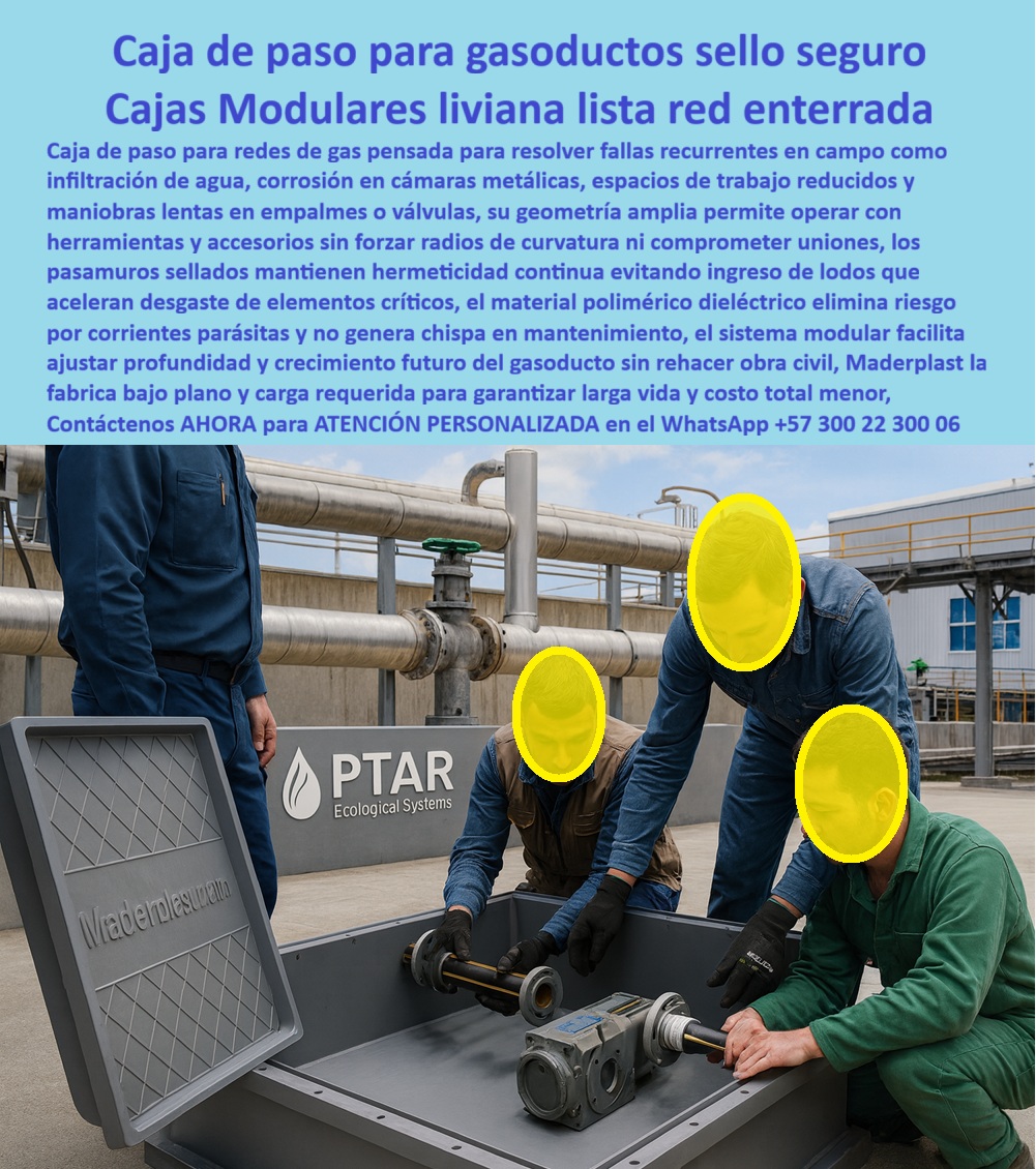 Cajas Redes Subterráneas Gas Caja De Paso Gasoductos registro gas Maderplast 0 caja de paso para gasoducto estanca anticorrosiva, cámara de inspección para redes de gas modular, pozo de registro de gas liviano sin grúa caja plástica para empalme Cajas Redes Subterráneas Gas Caja De Paso Gasoductos registro gas Maderplast 0 caja de paso para gasoducto estanca anticorrosiva cámara de inspección para redes de gas modular pozo de registro de gas liviano sin grúa caja plástica para empalme