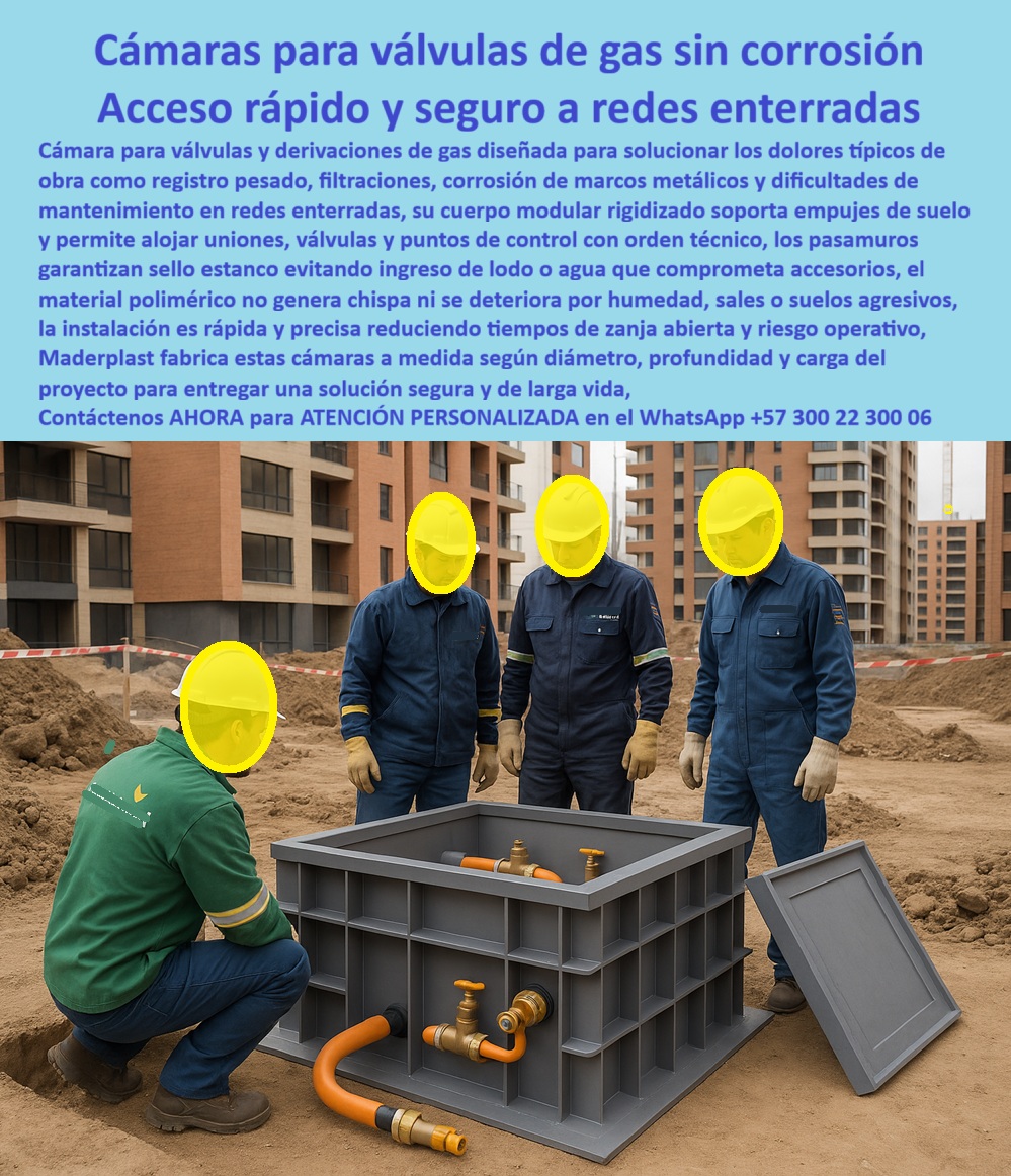 Cajas Redes Subterráneas Gas Caja De Paso Gasoductos registro gas Maderplast 0 cámara para válvulas de gas subterráneas anticorrosiva, caja de paso para red de gas modular estanca, pozo de registro para gasoducto liviano sin grúa, caja plástica Cajas Redes Subterráneas Gas Caja De Paso Gasoductos registro gas Maderplast 0 cámara para válvulas de gas subterráneas anticorrosiva caja de paso para red de gas modular estanca pozo de registro para gasoducto liviano sin grúa caja plástica