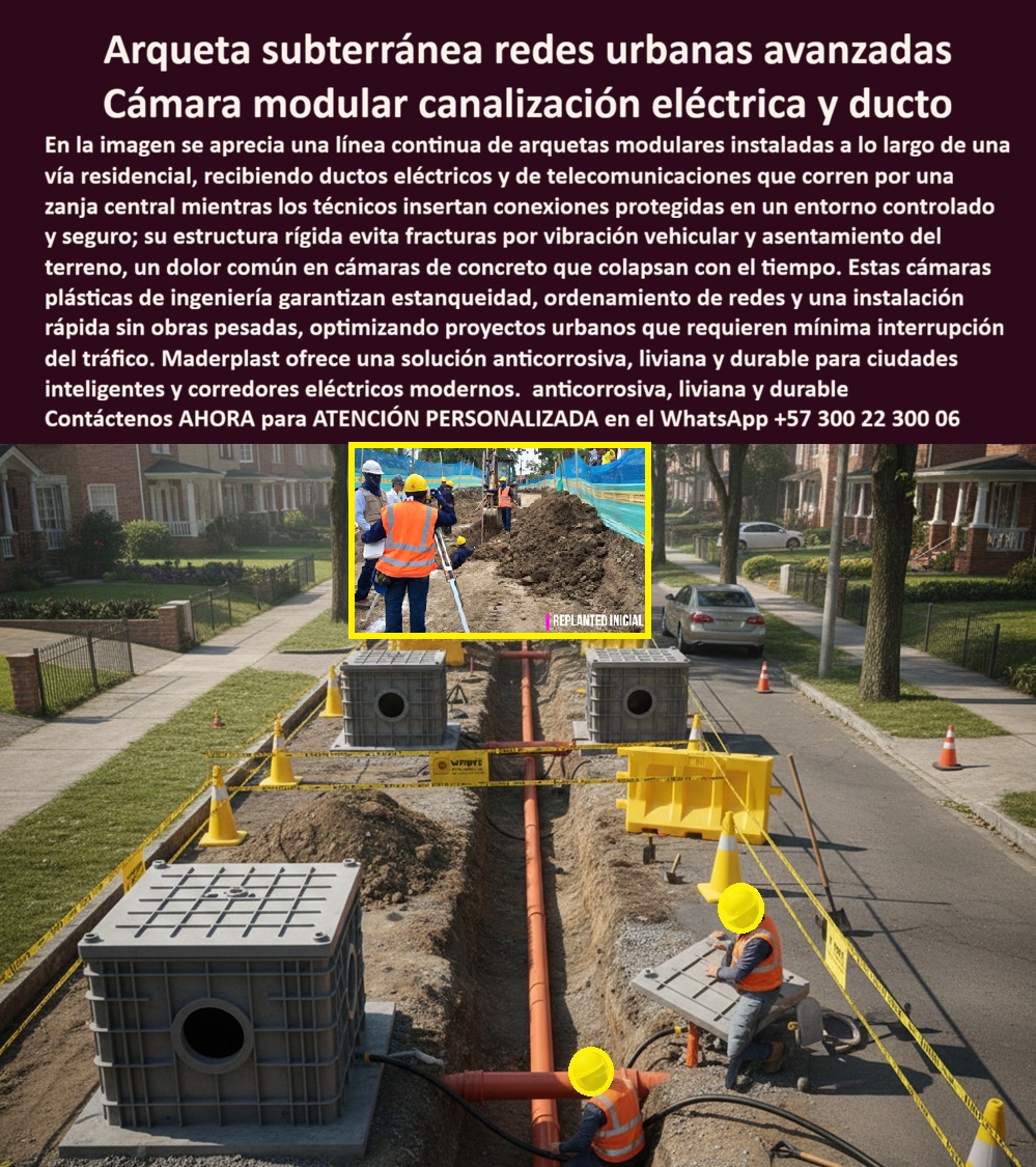 Canalizaciones Caja Tapa Marcos Urbanismo Canales Ductos Canaletas Maderplast 0 arqueta subterránea para redes urbanas inteligentes, caja modular para canalización eléctrica residencial, cámara de inspección para ductos de alumbrado público, Gas Canalizaciones Caja Tapa Marcos Urbanismo Canales Ductos Canaletas Maderplast 0 arqueta subterránea para redes urbanas inteligentes caja modular para canalización eléctrica residencial cámara de inspección para ductos de alumbrado público Gas