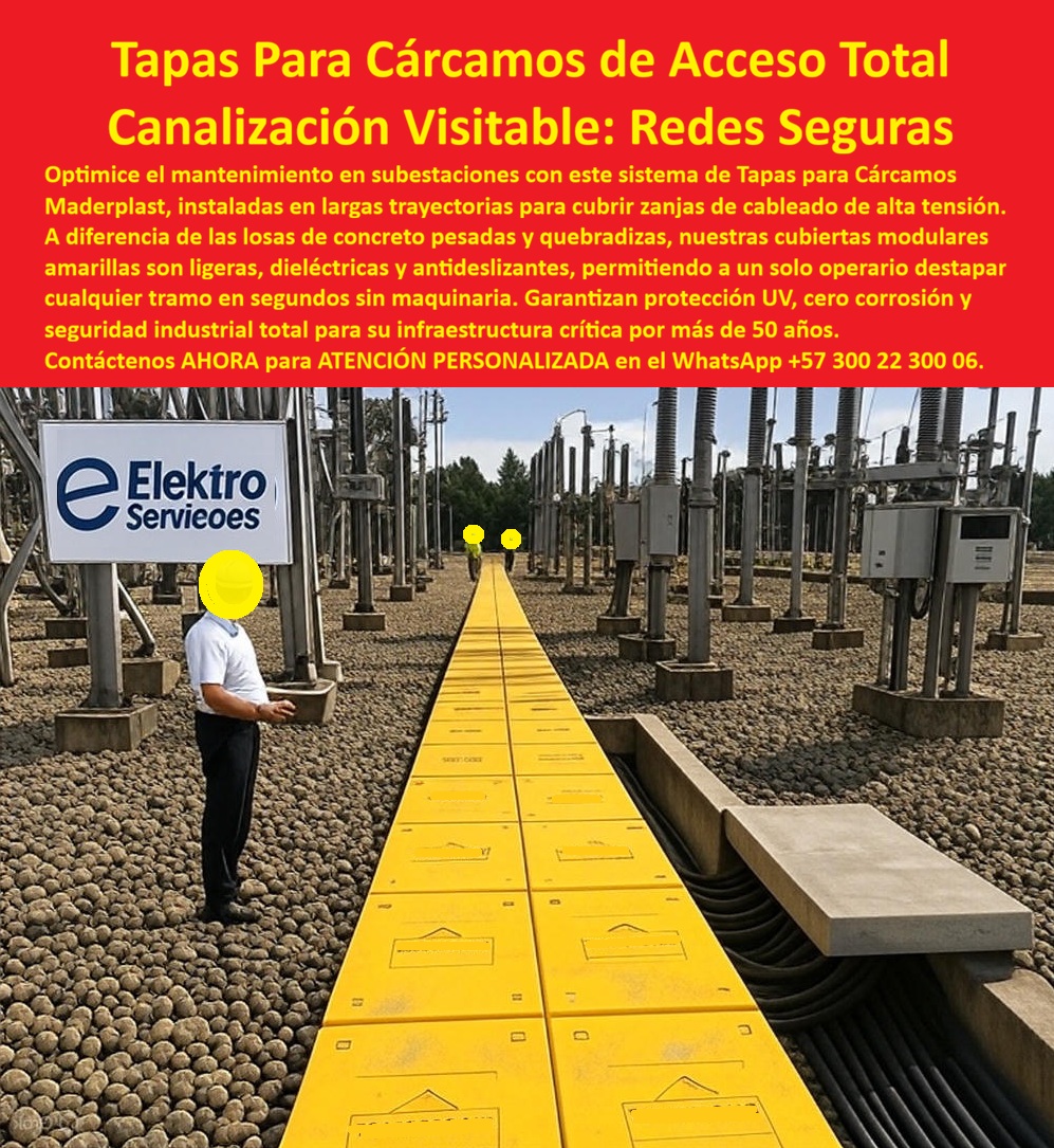 Canalización Con Tapa Marcos Canales Ductos Canaletas Cajas Maderplast 0 Canalizaciones con tapa marcos canales ductos canaletas, Tapas para cárcamos eléctricos amarillas, Cubiertas modulares para zanjas subestación, Tapas de registro inspección Canalización Con Tapa Marcos Canales Ductos Canaletas Cajas Maderplast 0 Canalizaciones con tapa marcos canales ductos canaletas Tapas para cárcamos eléctricos amarillas Cubiertas modulares para zanjas subestación Tapas de registro inspección