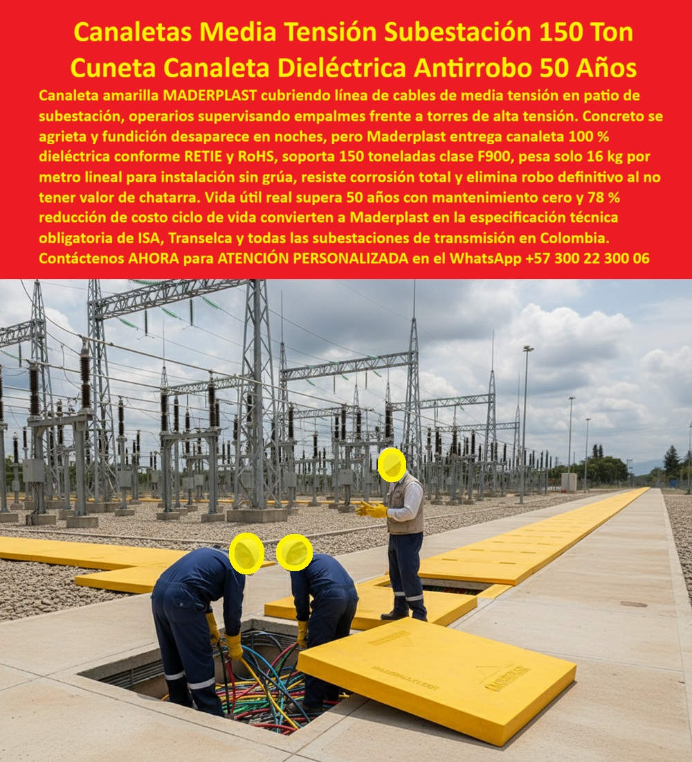 Canalización Con Tapa Marcos Canales Ductos Canaletas Cajas Maderplast 0 canaleta media tensión subestación 15 ton, canaleta eléctrica patio subestación dieléctrica, canaleta MT ISA 78 % ahorro ciclo, canaleta cables subterránea clase F900 canal Canalización Con Tapa Marcos Canales Ductos Canaletas Cajas Maderplast 0 canaleta media tensión subestación 15 ton canaleta eléctrica patio subestación dieléctrica canaleta MT ISA 78 ahorro ciclo canaleta cables subterránea clase F900 canal
