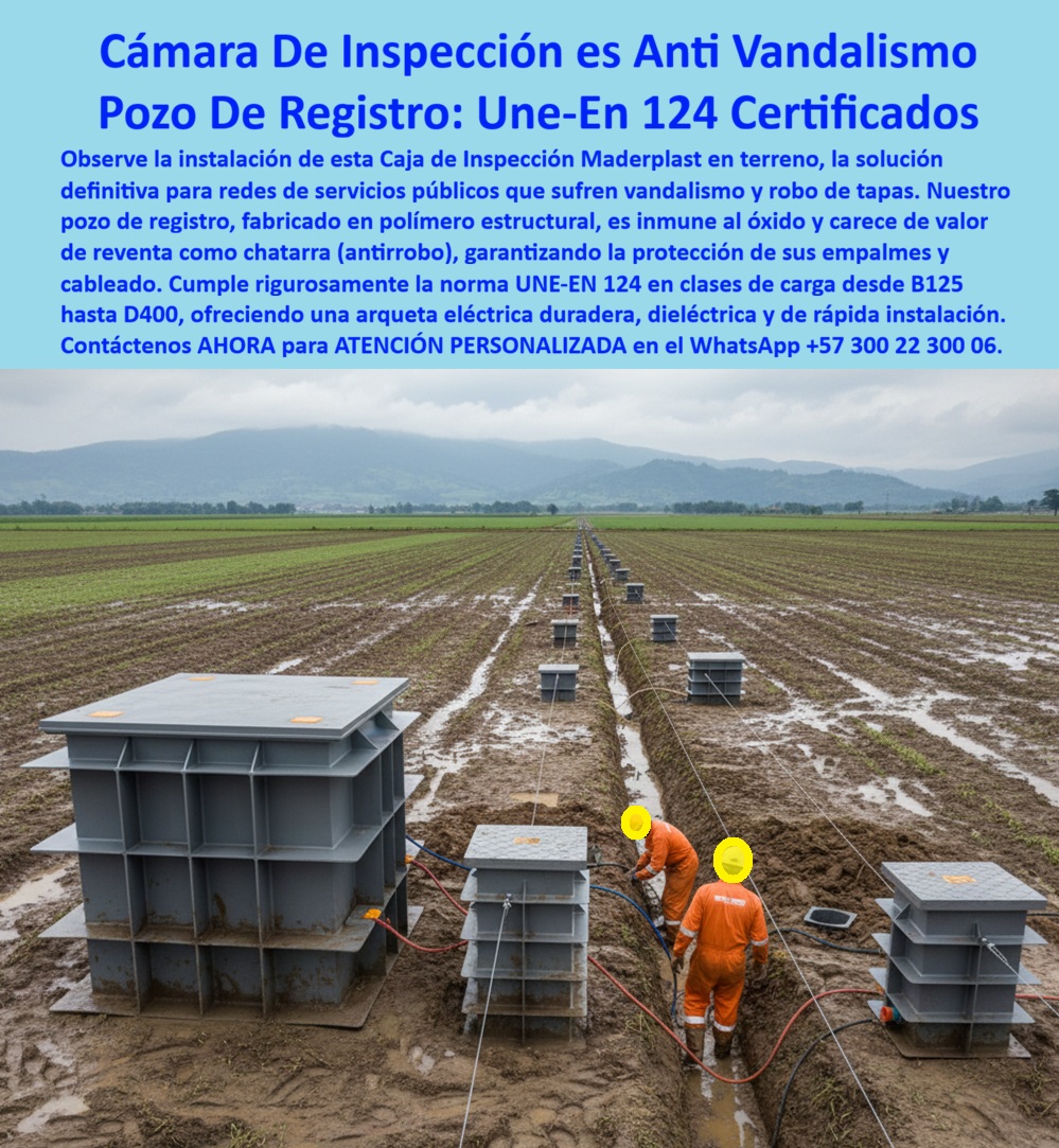 Instalación De Cajas Conexiones Caja Empalmes Acometida Eléctrica Maderplast 0 Caja inspección y mantenimiento de redes duradera, Pozo de registro clase D400 UNE-EN 124 plástica, Arqueta eléctrica anti vandalismo y antirrobo, Caja de acometida 0 Instalación De Cajas Conexiones Caja Empalmes Acometida Eléctrica Maderplast 0 Caja inspección y mantenimiento de redes duradera Pozo de registro clase D400 UNE EN 124 plástica Arqueta eléctrica anti vandalismo y antirrobo Caja de acometida 0