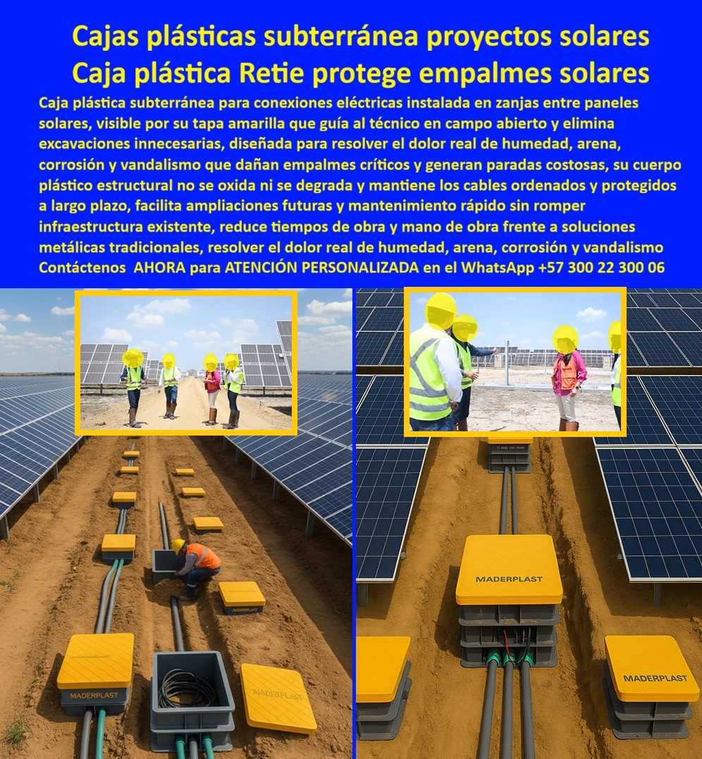 Proyectos Solares Caja Plástica Cámara Conexiones Granjas Solares Maderplast 0 caja plástica subterránea solar, caja plástica empalmes eléctricos solares, caja hermética paneles solares, caja plástica anticorrosiva granjas solares, caja de paso Proyectos Solares Caja Plástica Cámara Conexiones Granjas Solares Maderplast 0 caja plástica subterránea solar caja plástica empalmes eléctricos solares caja hermética paneles solares caja plástica anticorrosiva granjas solares caja de paso
