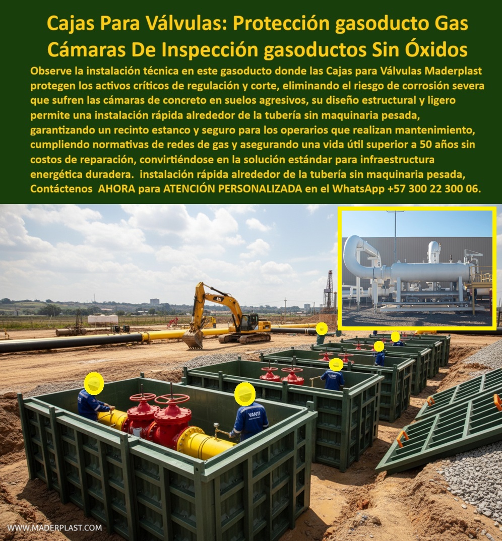 Red Subterránea Cajas Tuberías Cámara Empalme Válvula Gas Maderplast 0 Cajas válvulas de gas subterráneas, Cámara de inspección gasoductos, Caja anti corrosión redes de gas, Cajas de empalme subterráneo IP68, Solución protección catódica Red Subterránea Cajas Tuberías Cámara Empalme Válvula Gas Maderplast 0 Cajas válvulas de gas subterráneas Cámara de inspección gasoductos Caja anti corrosión redes de gas Cajas de empalme subterráneo IP68 Solución protección catódica