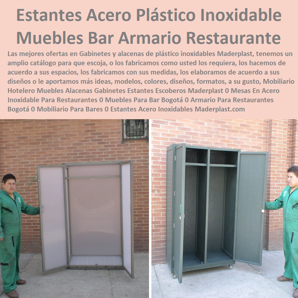 Mobiliario Hotelero Muebles Alacenas Gabinetes Estantes Escoberos Maderplast 00 Fabricantes De Mobiliario Hoteles 0 Hotel Restaurante Bar casino parque acuático 0 suministro e instalación de Mobiliario De Un Restaurante 0 licitacion términos de referencia Dotaciones Centros Recreativos 0 Fabricantes De Mobiliario Carro De Servicio 0  Dotación De Equipo Y Mobiliario Para Restaurantes 0 Materiales Elementos e Implemento para negocioso 0  Mesas En Acero Inoxidable Para Restaurantes 0 Muebles Para Bar Bogotá 0 Armario Para Restaurantes Bogotá 0 Mobiliario Para Bares 0 Estantes Acero Inoxidables 0 Mobiliario Hotelero Muebles Alacenas Gabinetes Estantes Escoberos Maderplast 0 Mesas En Acero Inoxidable Para Restaurantes 0 Muebles Para Bar Bogotá 0 Armario Para Restaurantes Bogotá 0 Mobiliario Para Bares 0 Estantes Acero Inoxidables 0 