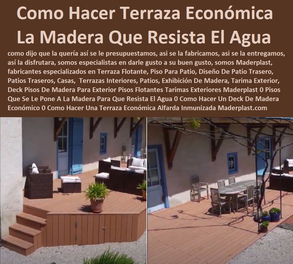 Deck Pisos De Madera Para Exterior Pisos Flotantes Tarimas Exteriores Maderplast 0 Pisos Que Se Le Pone A La Madera Para Que Resista El Agua 0 Como Hacer Un Deck De Madera Económico 0 Como Hacer Una Terraza Económica Alfarda Inmunizada 0 Deck Pisos De Madera Para Exterior Pisos Flotantes Tarimas Exteriores Maderplast 0 Pisos Que Se Le Pone A La Madera Para Que Resista El Agua 0 Como Hacer Un Deck De Madera Económico 0 Como Hacer Una Terraza Económica Alfarda Inmunizada