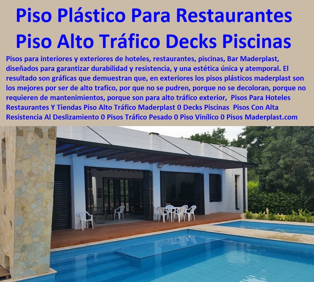 Pisos Para Hoteles Restaurantes Y Tiendas Piso Alto Tráfico Maderplast 0 Decks Piscinas Pisos Con Alta Resistencia Al Deslizamiento 0 0 Catálogo Hotelera Turismo Recreación 0 Equipamiento Turístico 0 Infraestructura Equipamiento E Instalaciones Recreativas 0 Acero Inoxidables Reparaciones 0 Mobiliario Locativos Reformas 0 Reconstrucciones Arreglos 0 Equipos Para Sedes Recreativas 0 Diseño Y Desarrollo De Proyectos 0 Proyectos Recreativos Interactivos 0 Pisos Tráfico Pesado 0 Piso Vinílico 0 Pisos Y Revestimientos Hasta Casinos 0 Piso Plástico Para Restaurante WPC 0 Pisos Para Hoteles Restaurantes Y Tiendas Piso Alto Tráfico Maderplast 0 Decks Piscinas  Pisos Con Alta Resistencia Al Deslizamiento 0 Pisos Tráfico Pesado 0 Piso Vinílico 0 Pisos Y Revestimientos Hasta Casinos 0 Piso Plástico Para Restaurante WPC