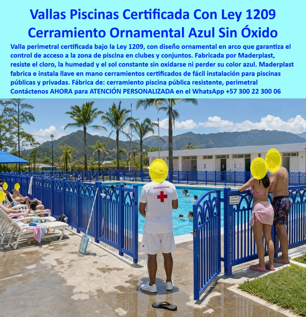 Cerramiento De Piscinas Normalizado 1209 Vallado Seguridad Maderplast Cerramientos Perimetrales para Piscinas con Norma 1209 Inoxidables Valla Perimetral Piscina Certificada Fácil Instalación Cerca Perimetral Piscina Ornamental Anticorrosiva