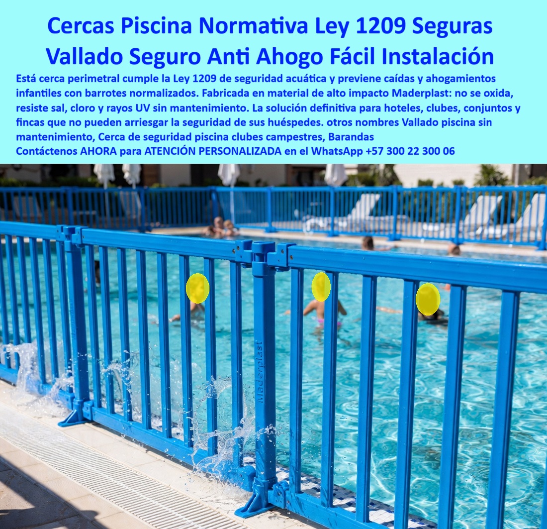 Cerramiento De Piscinas Normalizado 1209 Vallado Seguridad Maderplast Vallas Perimetrales Piscinas Cumplen Norma Seguridad Fácil Instalación Cerca Piscina Ley 1209 Resistente Intemperie Duradera Cerca Seguridad Piscina Normalizada Resistente