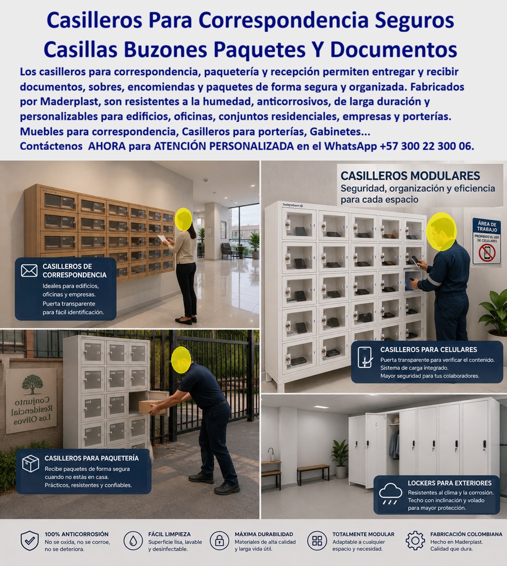 Casillas Para Recibir Paquetes Y Documentos Casilleros Recepción Maderplast Gabinetes Correspondencia Con Puertas Transparentes Seguras Casilleros correspondencia en edificios residenciales Muebles correspondencia en recepción