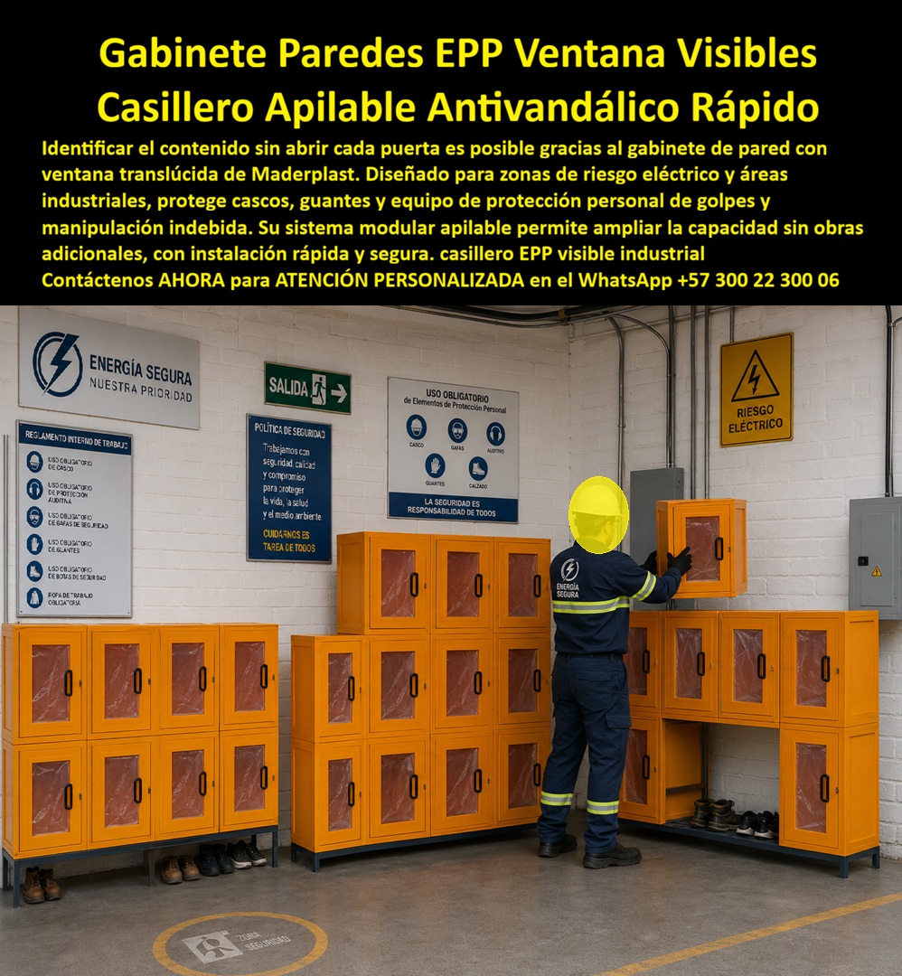 Gabinete De Pared Armario Colgado Casillero Mural Mueble Flotante Maderplast Puerta Ventana Translúcida Gabinete Pared EPP Visible Antivandálico Instalación Rápida Segura Casillero suspendido aséptico evita hongos Gabinete Pared