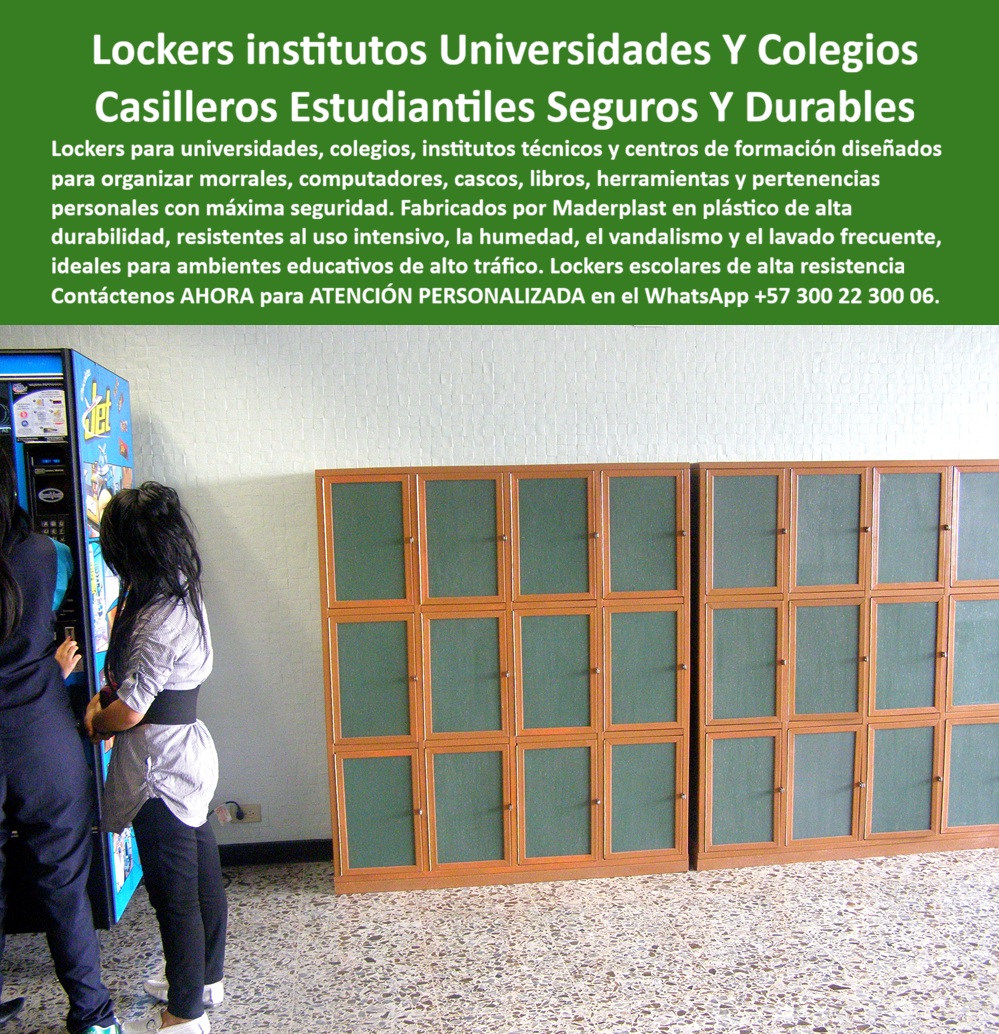 Locker Casilleros para universidades Locker Centros De Formación Maderplast Lockers Para Universidades Modernas Casillero Para Colegios Seguro Y Fácil De Instalar Lockers Para Escuelas Y Colegios Casilleros estudiantiles lavable colegio