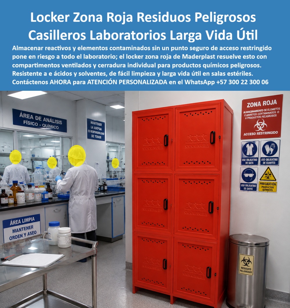 Lockers Bioseguridad Hospitalaria Casilleros seguridad sanitaria Maderplast Ropa Limpia Contaminada Separación Total Lockers Para Salas Estériles De Larga Vida Casilleros de seguridad sanitaria de fácil limpieza Lockers Conservan Normas