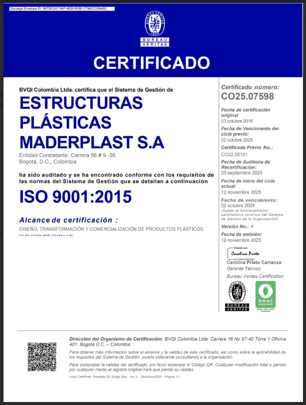 CERTIFICADO ISO 9.001 DE CALIDAD DE MADERPALST ACTUALIZADO JUNIO 2026 CERTIFICADO ISO 9.001 DE CALIDAD DE MADERPALST ACTUALIZADO JUNIO 2026 CERTIFICADO ISO 9.001 DE CALIDAD DE MADERPALST ACTUALIZADO JUNIO 2026