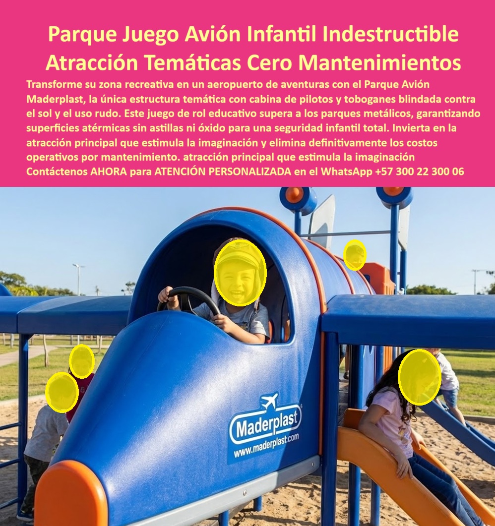 Parque infantil aviones Parque recreativo temático aviación Maderplast El Parque Avión Temático que Desafía al Tiempo Despegue Inmediato hacia la Rentabilidad: La atracción principal que convierte zonas recreativas en aeropuertos de aventuras sin escalas de mantenimiento. Visualice el aterrizaje de una estructura monumental en su parque: el Parque Juego Avión Infantil Indestructible Maderplast. No es un simple juego, es un fuselaje de ingeniería lúdica en azul vibrante y naranja seguridad, equipado con una cabina de pilotos realista y toboganes de escape rápido que invitan al juego de rol inmersivo. A diferencia de las estructuras metálicas que se convierten en hornos bajo el sol o la madera que se astilla y pudre, este avión está forjado en polímeros técnicos de alta densidad, suaves al tacto, 100% atérmicos y diseñados para resistir el tráfico masivo de "pequeños pasajeros" sin perder su color ni su integridad estructural. Es la materialización de la fantasía infantil blindada con tecnología industrial. En la gestión de proyectos urbanos y educativos, el mayor temor no es la inversión inicial, sino el costo oculto del deterioro. Sabemos que la pregunta recurrente en su escritorio es: "¿Cómo instalar una atracción temática impactante que no requiera clausuras por reparación en seis meses?". La respuesta técnica es Maderplast. Mientras los parques tradicionales de metal se oxidan con la lluvia y queman la piel de los niños al mediodía, nuestra tecnología de materiales garantiza una superficie que permanece a temperatura ambiente bajo el sol más intenso. Esto elimina el riesgo de quemaduras y asegura que la diversión continúe todo el día, maximizando el uso de la instalación. Como ingenieros expertos en plásticos técnicos, entendemos que su proyecto necesita personalización y respaldo. En Maderplast, nuestro lema es que "en plástico le hacemos hasta el ala de un avión, o lo que su imaginación quiera". Transformamos sus bocetos, planos y renders en realidades tangibles. Fabricamos a medida en Colombia para el mundo bajo estrictos controles industriales, permitiéndole configurar desde un monomotor para un jardín infantil hasta un jet comercial para un parque metropolitano. Usted tiene la visión, nosotros ponemos la ingeniería que la hace eterna. EL TESTIMONIO PROFESIONAL CASO DE ÉXITO "EL 'ELEFANTE BLANCO' DE HIERRO SE OXIDÓ, PERO EL AVIÓN MADERPLAST SALVÓ EL PRESUPUESTO DEL MUNICIPIO" "Teníamos un parque temático en la zona costera que se había convertido en la vergüenza de la administración. La salinidad del mar devoró la antigua estructura metálica en menos de un año, dejando bordes cortantes y óxido expuesto que obligaron a cerrarlo por seguridad. La comunidad estaba furiosa y el presupuesto de mantenimiento estaba agotado. Como medida desesperada pero técnica, decidimos reemplazarlo con el Parque Juego Avión Infantil Maderplast. La instalación fue rápida y limpia. Hoy, tres años después, el avión sigue impecable frente al mar. No hemos gastado un solo peso en pintura ni soldadura. Los niños hacen fila para ser 'pilotos' y los padres están tranquilos porque la superficie no quema ni corta. Pasamos de tener un pasivo ambiental y político a tener la atracción más segura y rentablemente sostenible de la región." — Secretario de Infraestructura y Espacio Público. Señor Ingeniero, Arquitecto o Administrador: El "Cierre Técnico" de este proyecto se reduce a su tranquilidad jurídica y operativa. Cuando usted firma una orden de compra, está asumiendo la responsabilidad por la seguridad de los usuarios y la durabilidad de los activos. Firmar por madera o metal en exteriores es firmar por una futura demanda por astillas, tétanos o quemaduras, y por un hallazgo fiscal por deterioro prematuro. Al especificar y comprar el Parque Avión Maderplast, usted elimina el miedo a la firma. Está adquiriendo una estructura con ficha técnica de seguridad certificada, libre de mantenimiento y garantizada contra la corrosión y el vandalismo. Usted no está comprando un juego; está comprando la certeza de que su obra perdurará intacta, protegiendo a los niños y blindando su gestión profesional. Autorice el despegue de su proyecto ahora. Solicite su cotización, planos técnicos y personalización hoy mismo. Asesoría Especializada Con Un Especialista De Maderplast, Atención Personalizada En Este Whatsapp +57 300 22 300 06 0 Parque lúdico aviación seguridad y diversión exterior, Parque lúdico aviación mejora, Juego Cabina Pilotos Recreativo Parque Infantil Temático Avión volar Parque infantil aviones Parque recreativo temático aviación Maderplast 0 Parque lúdico aviación seguridad y diversión exterior Parque lúdico aviación mejora Juego Cabina Pilotos Recreativo Parque Infantil Temático Avión volar El Parque Avión Temático que Desafía al Tiempo Despegue Inmediato hacia la Rentabilidad: La atracción principal que convierte zonas recreativas en aeropuertos de aventuras sin escalas de mantenimiento. Visualice el aterrizaje de una estructura monumental en su parque: el Parque Juego Avión Infantil Indestructible Maderplast. No es un simple juego, es un fuselaje de ingeniería lúdica en azul vibrante y naranja seguridad, equipado con una cabina de pilotos realista y toboganes de escape rápido que invitan al juego de rol inmersivo. A diferencia de las estructuras metálicas que se convierten en hornos bajo el sol o la madera que se astilla y pudre, este avión está forjado en polímeros técnicos de alta densidad, suaves al tacto, 100% atérmicos y diseñados para resistir el tráfico masivo de "pequeños pasajeros" sin perder su color ni su integridad estructural. Es la materialización de la fantasía infantil blindada con tecnología industrial. En la gestión de proyectos urbanos y educativos, el mayor temor no es la inversión inicial, sino el costo oculto del deterioro. Sabemos que la pregunta recurrente en su escritorio es: "¿Cómo instalar una atracción temática impactante que no requiera clausuras por reparación en seis meses?". La respuesta técnica es Maderplast. Mientras los parques tradicionales de metal se oxidan con la lluvia y queman la piel de los niños al mediodía, nuestra tecnología de materiales garantiza una superficie que permanece a temperatura ambiente bajo el sol más intenso. Esto elimina el riesgo de quemaduras y asegura que la diversión continúe todo el día, maximizando el uso de la instalación. Como ingenieros expertos en plásticos técnicos, entendemos que su proyecto necesita personalización y respaldo. En Maderplast, nuestro lema es que "en plástico le hacemos hasta el ala de un avión, o lo que su imaginación quiera". Transformamos sus bocetos, planos y renders en realidades tangibles. Fabricamos a medida en Colombia para el mundo bajo estrictos controles industriales, permitiéndole configurar desde un monomotor para un jardín infantil hasta un jet comercial para un parque metropolitano. Usted tiene la visión, nosotros ponemos la ingeniería que la hace eterna. EL TESTIMONIO PROFESIONAL CASO DE ÉXITO "EL 'ELEFANTE BLANCO' DE HIERRO SE OXIDÓ, PERO EL AVIÓN MADERPLAST SALVÓ EL PRESUPUESTO DEL MUNICIPIO" "Teníamos un parque temático en la zona costera que se había convertido en la vergüenza de la administración. La salinidad del mar devoró la antigua estructura metálica en menos de un año, dejando bordes cortantes y óxido expuesto que obligaron a cerrarlo por seguridad. La comunidad estaba furiosa y el presupuesto de mantenimiento estaba agotado. Como medida desesperada pero técnica, decidimos reemplazarlo con el Parque Juego Avión Infantil Maderplast. La instalación fue rápida y limpia. Hoy, tres años después, el avión sigue impecable frente al mar. No hemos gastado un solo peso en pintura ni soldadura. Los niños hacen fila para ser 'pilotos' y los padres están tranquilos porque la superficie no quema ni corta. Pasamos de tener un pasivo ambiental y político a tener la atracción más segura y rentablemente sostenible de la región." — Secretario de Infraestructura y Espacio Público. Señor Ingeniero, Arquitecto o Administrador: El "Cierre Técnico" de este proyecto se reduce a su tranquilidad jurídica y operativa. Cuando usted firma una orden de compra, está asumiendo la responsabilidad por la seguridad de los usuarios y la durabilidad de los activos. Firmar por madera o metal en exteriores es firmar por una futura demanda por astillas, tétanos o quemaduras, y por un hallazgo fiscal por deterioro prematuro. Al especificar y comprar el Parque Avión Maderplast, usted elimina el miedo a la firma. Está adquiriendo una estructura con ficha técnica de seguridad certificada, libre de mantenimiento y garantizada contra la corrosión y el vandalismo. Usted no está comprando un juego; está comprando la certeza de que su obra perdurará intacta, protegiendo a los niños y blindando su gestión profesional. Autorice el despegue de su proyecto ahora. Solicite su cotización, planos técnicos y personalización hoy mismo. Asesoría Especializada Con Un Especialista De Maderplast, Atención Personalizada En Este Whatsapp +57 300 22 300 06